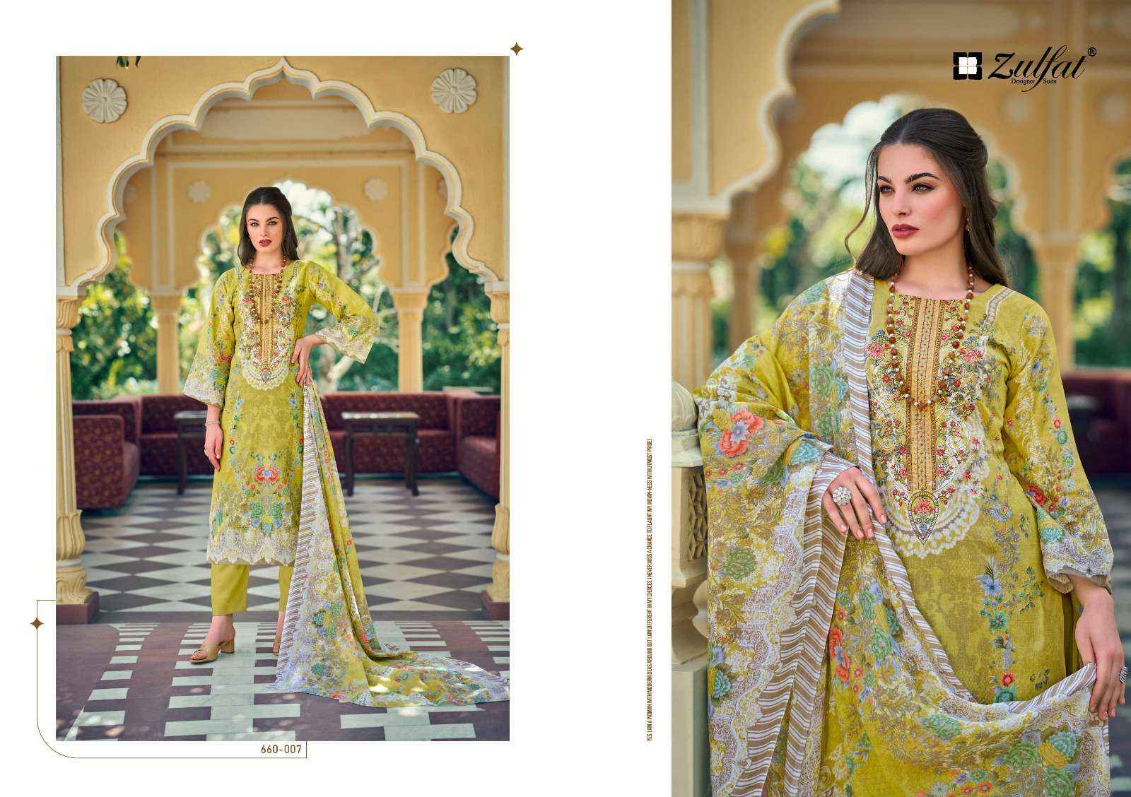 Zulfat Gulnaaz Vol 4 Cotton Dress Material 8 pcs Catalogue