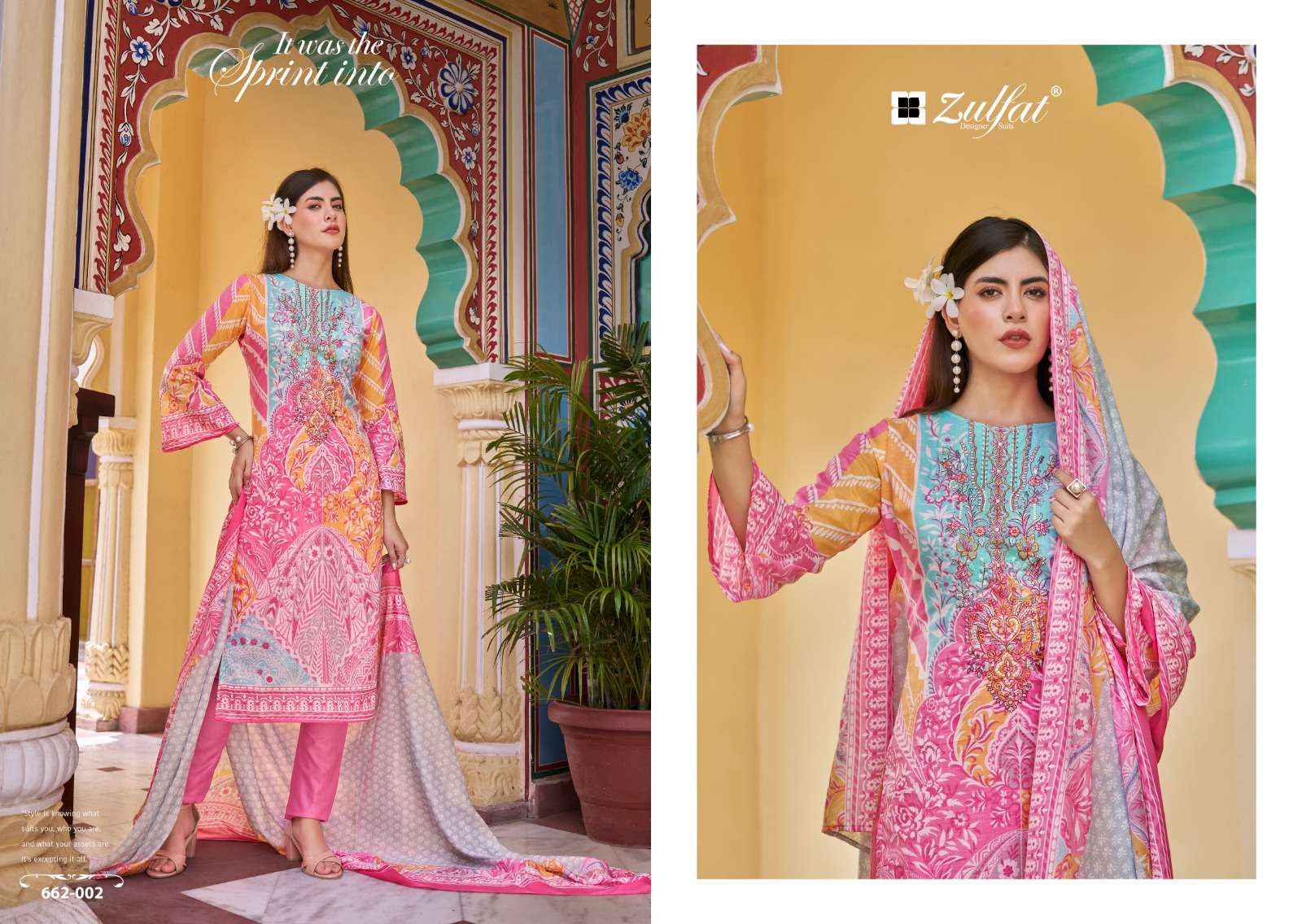 Zulfat Noor Vol 3 Cotton Dress Material 8 pcs Catalogue