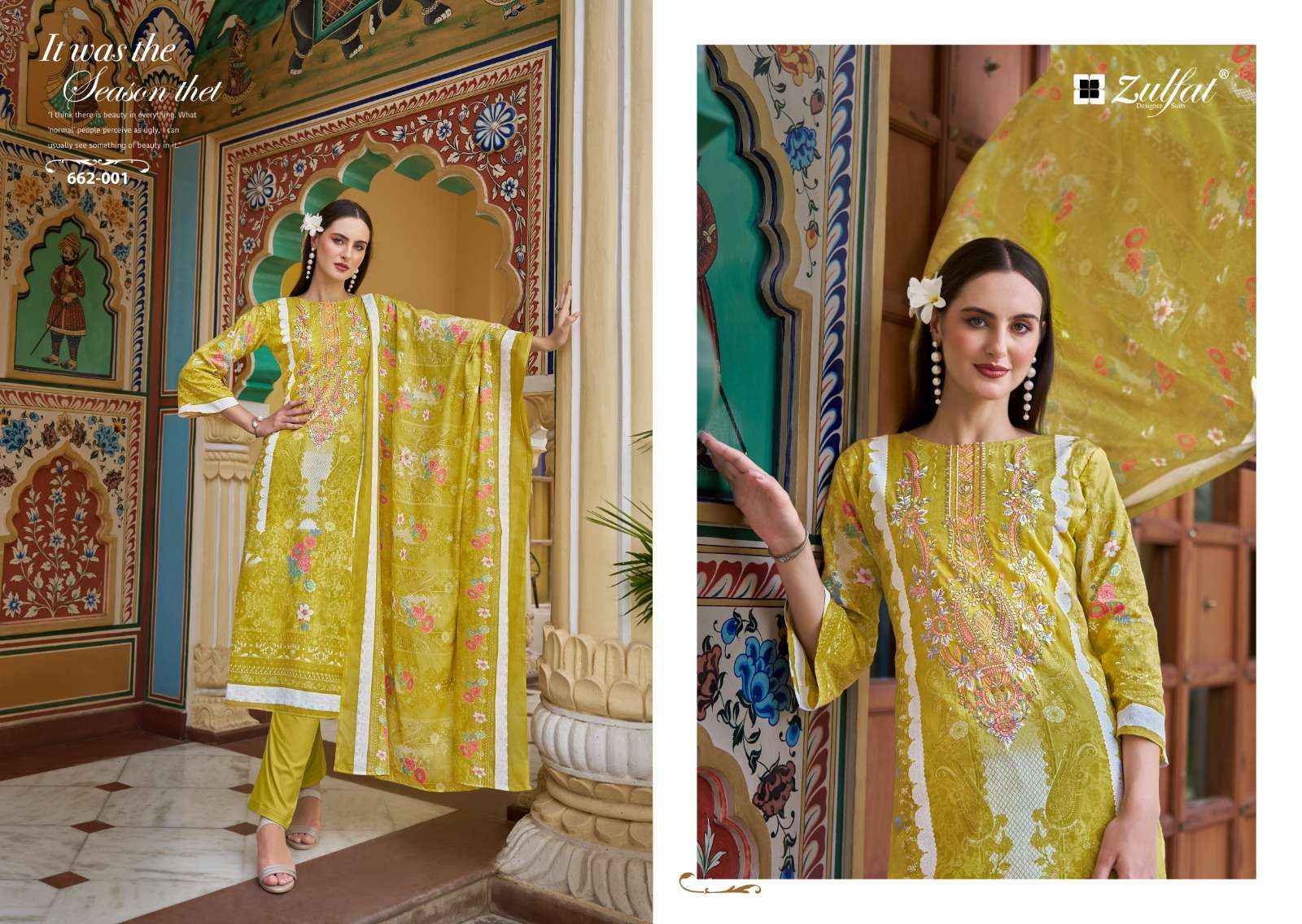 Zulfat Noor Vol 3 Cotton Dress Material 8 pcs Catalogue