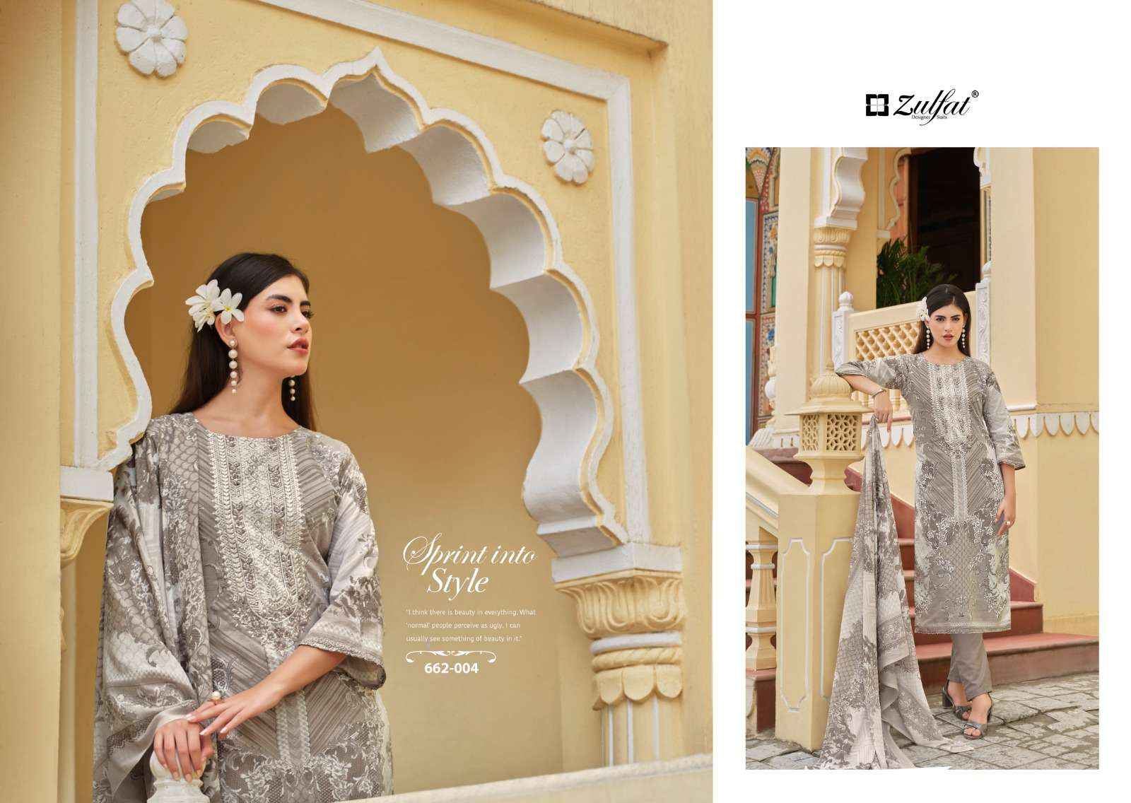 Zulfat Noor Vol 3 Cotton Dress Material 8 pcs Catalogue