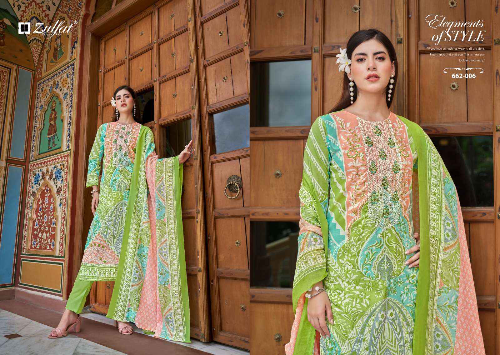 Zulfat Noor Vol 3 Cotton Dress Material 8 pcs Catalogue