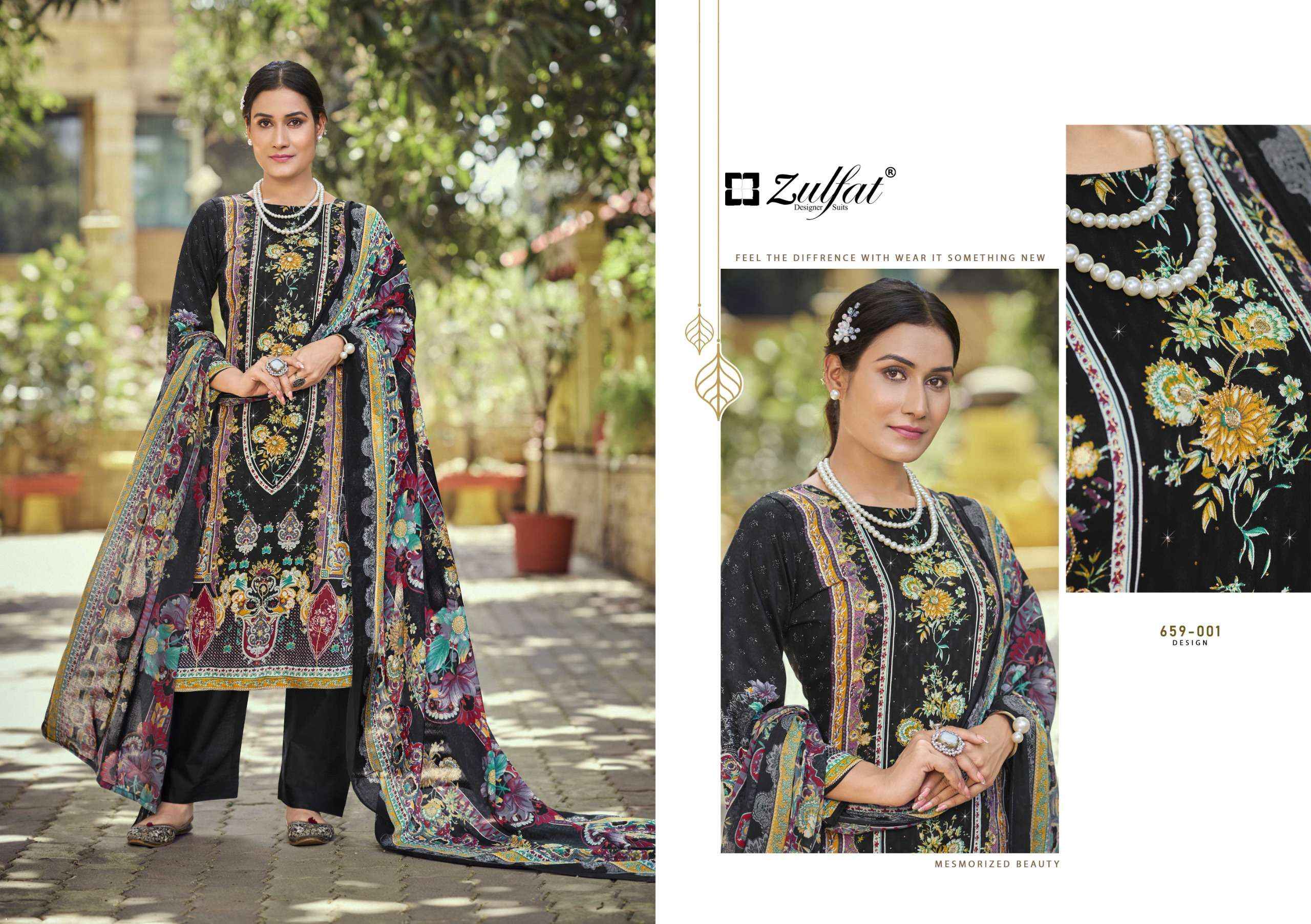 Zulfat Raabta Vol 7 Jam Cotton Dress Material 6 pcs Catalogue