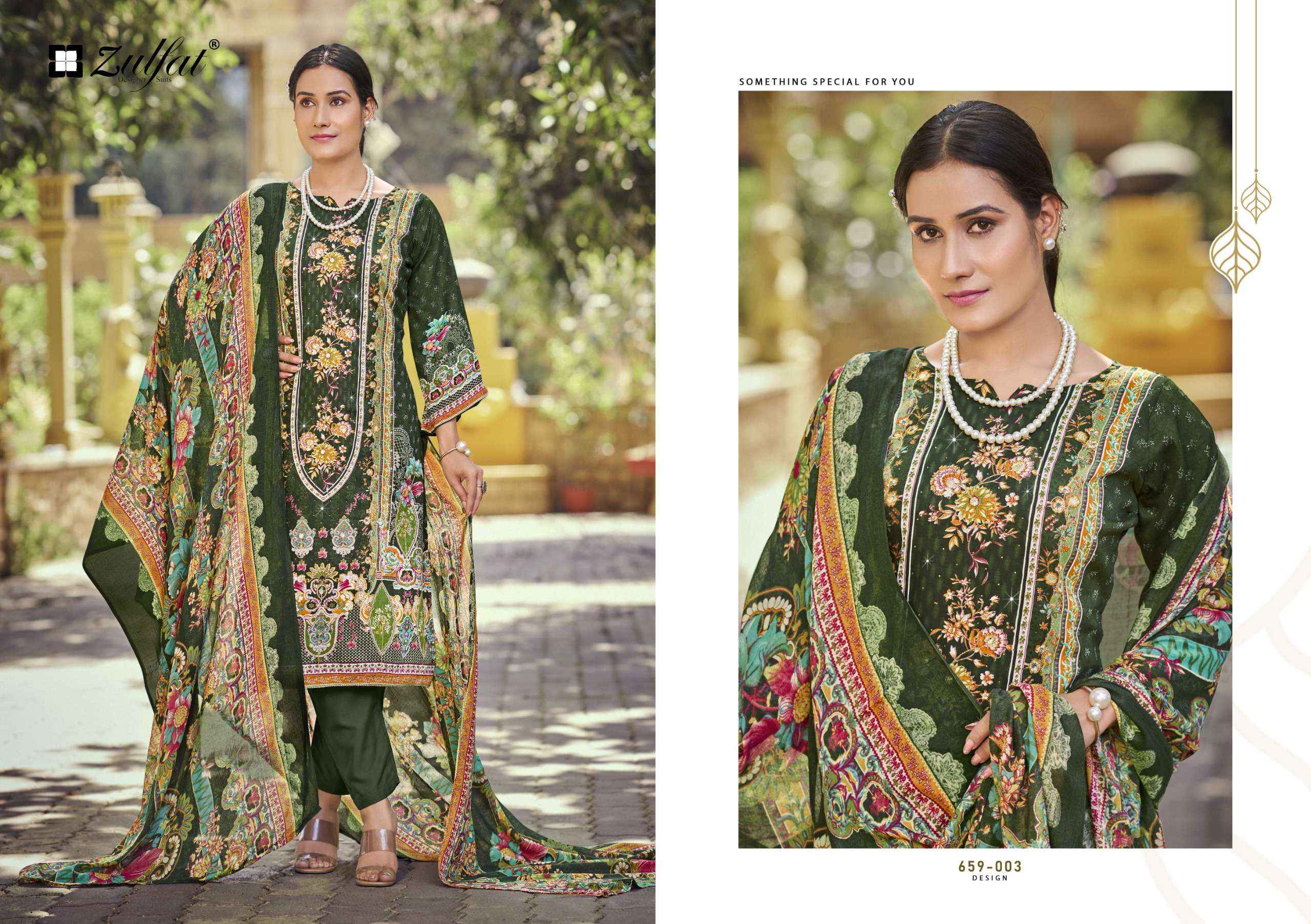 Zulfat Raabta Vol 7 Jam Cotton Dress Material 6 pcs Catalogue