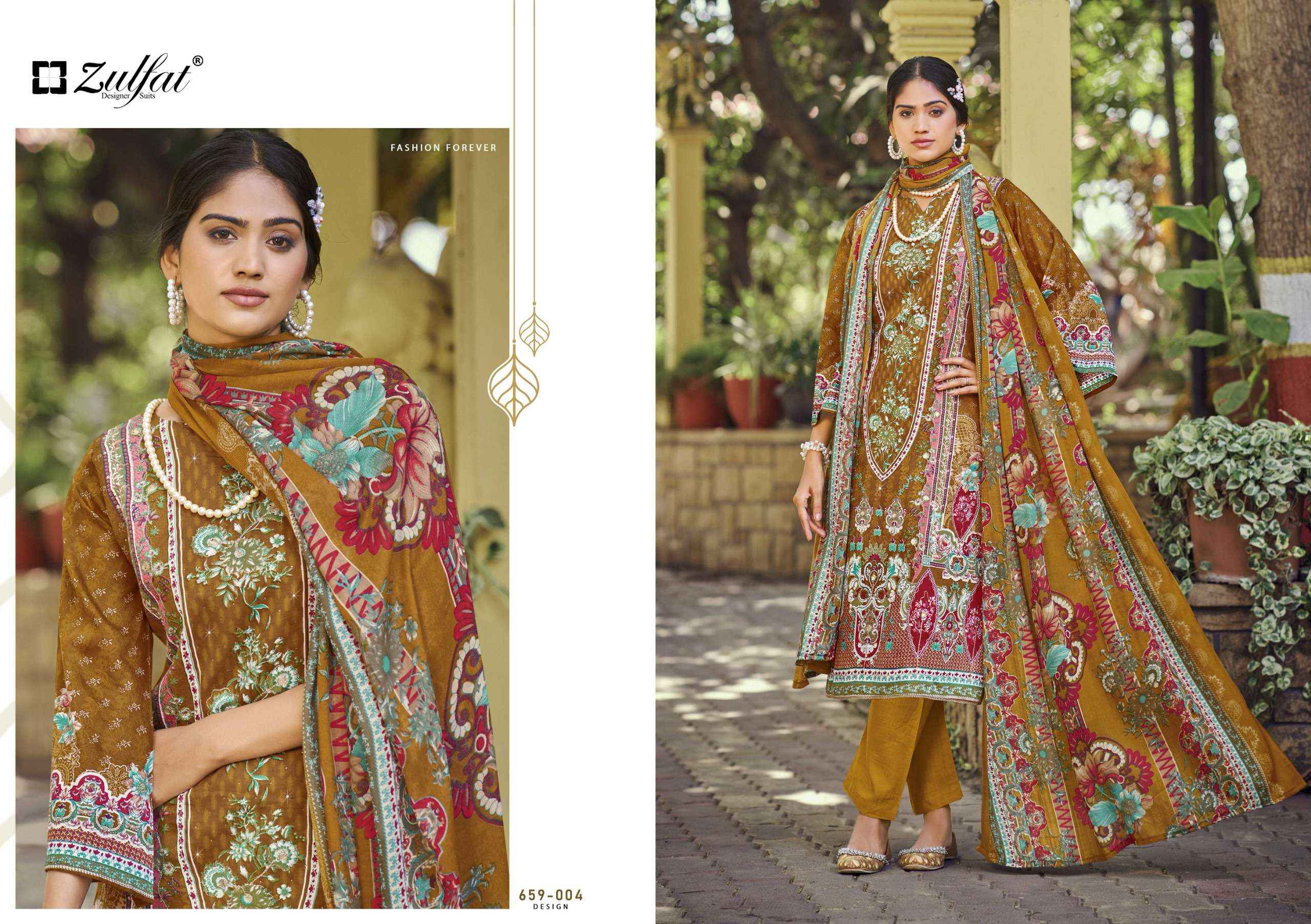 Zulfat Raabta Vol 7 Jam Cotton Dress Material 6 pcs Catalogue