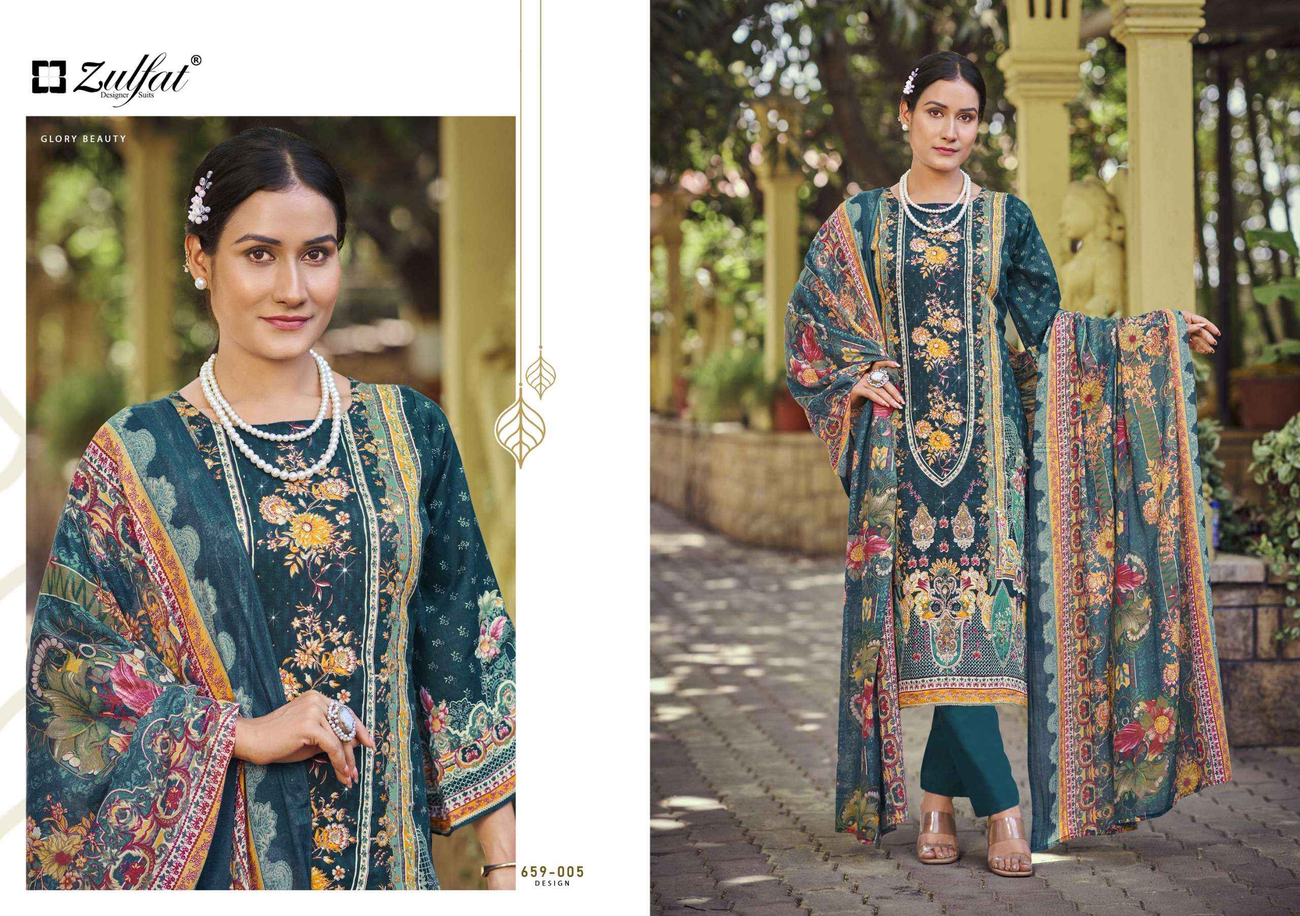 Zulfat Raabta Vol 7 Jam Cotton Dress Material 6 pcs Catalogue