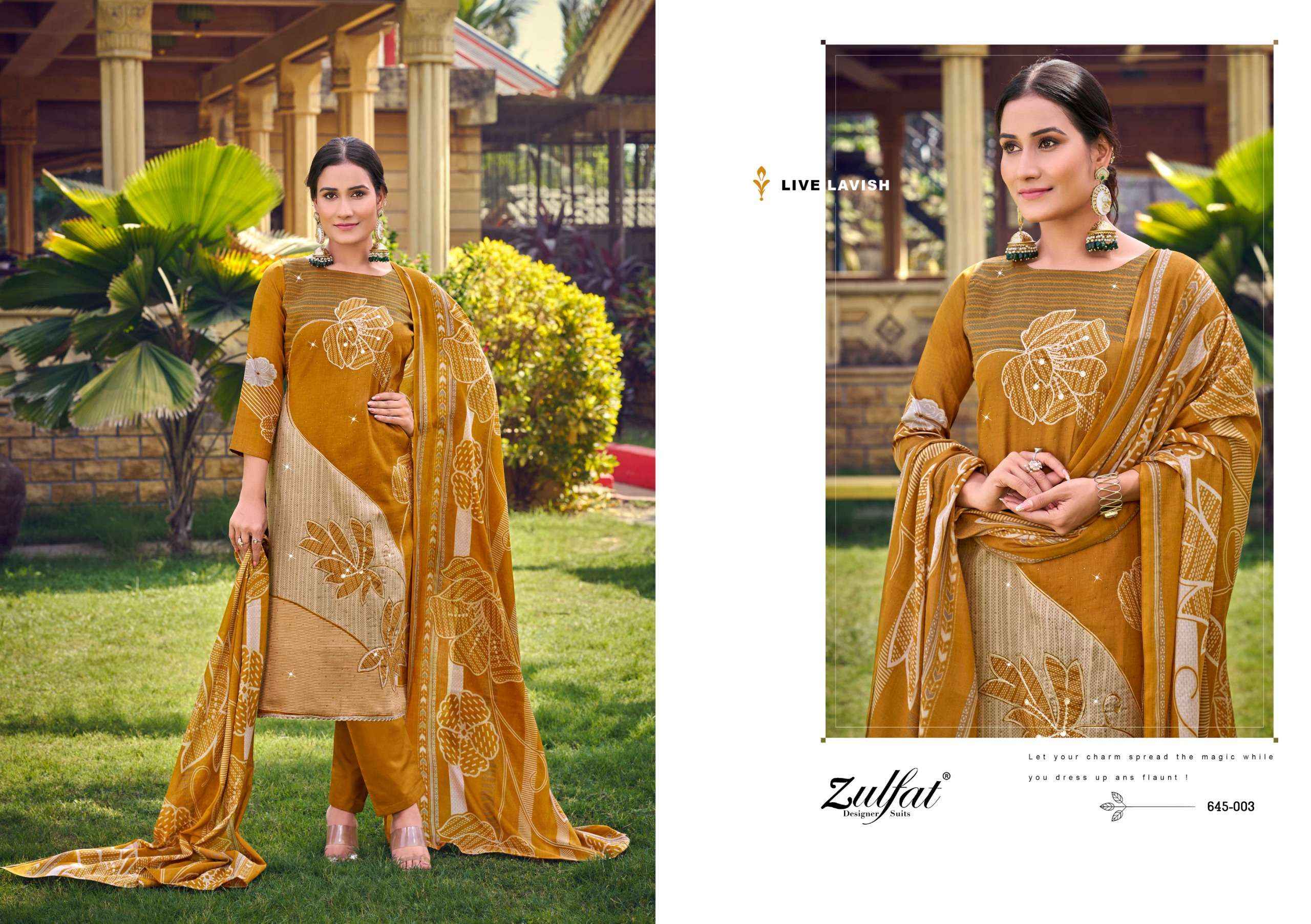 Zulfat Sajni Vol 7 Jam Cotton Dress Material 6 pcs Catalogue