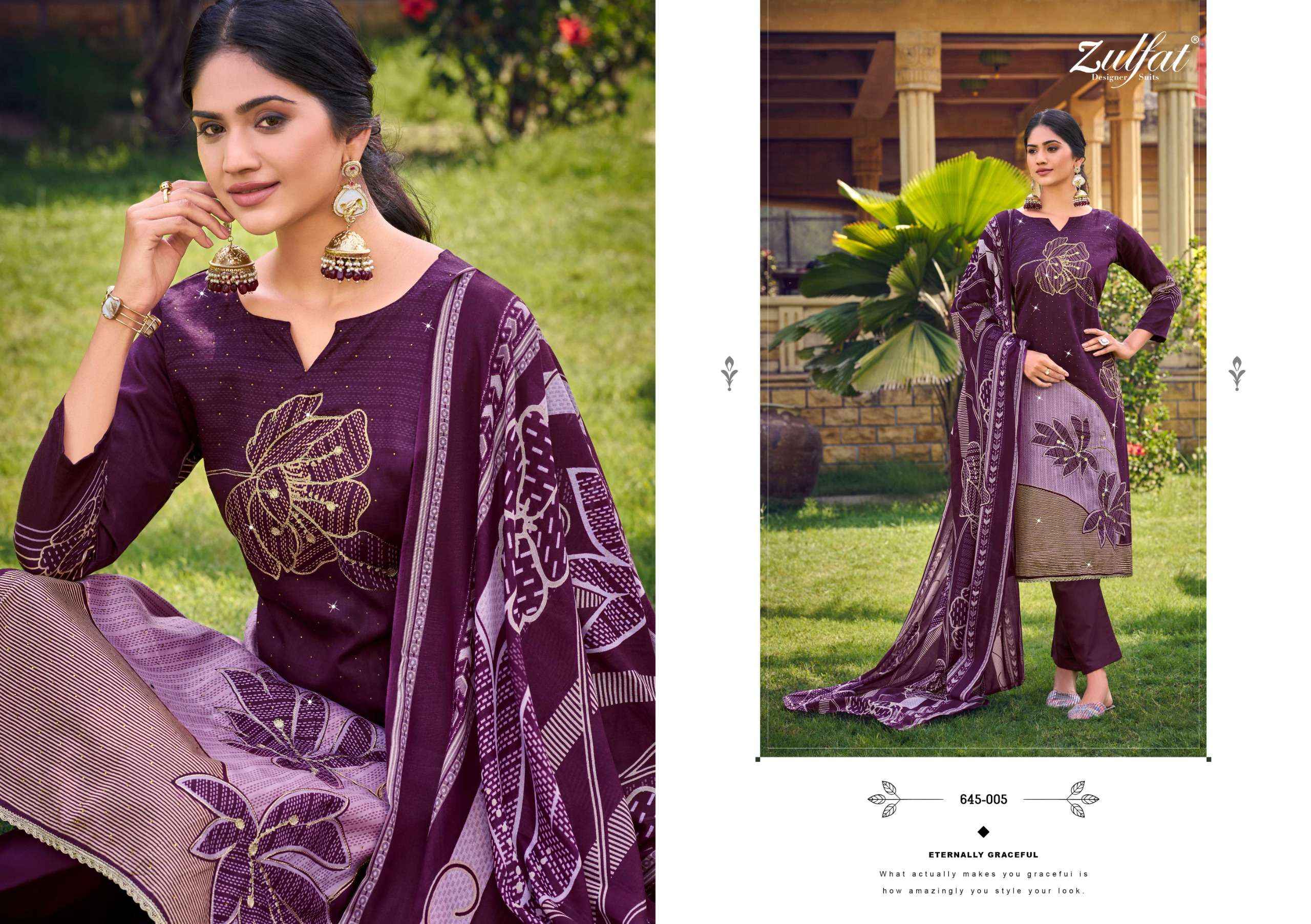 Zulfat Sajni Vol 7 Jam Cotton Dress Material 6 pcs Catalogue
