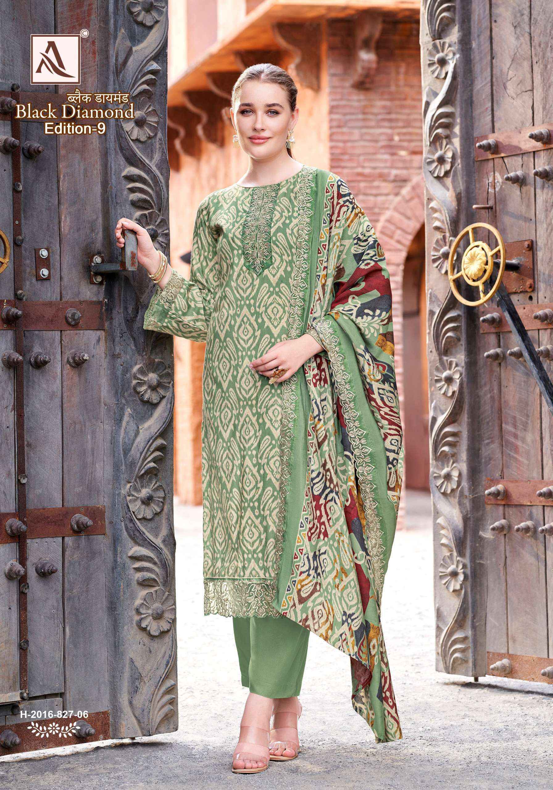 Alok Black Diamond Edition 9 Rayon Dress Material 6 pcs Catalogue