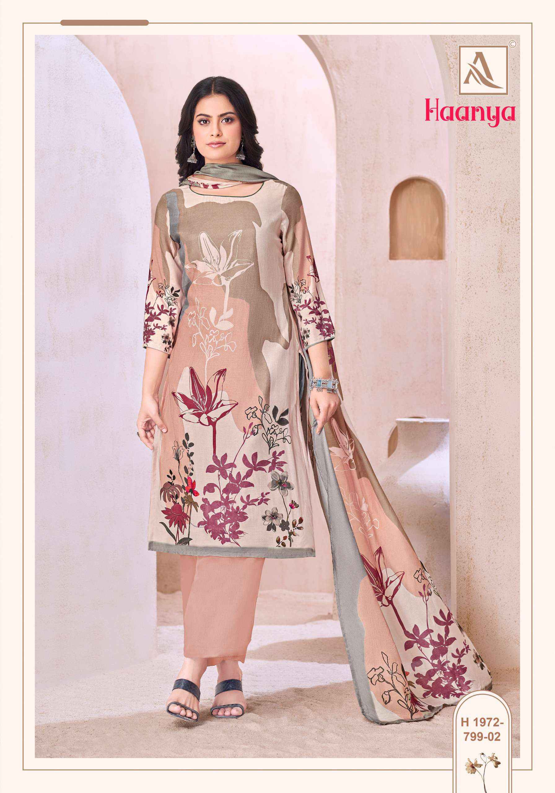 Alok Haanya Muslin Dress Material 4 pcs Catalogue