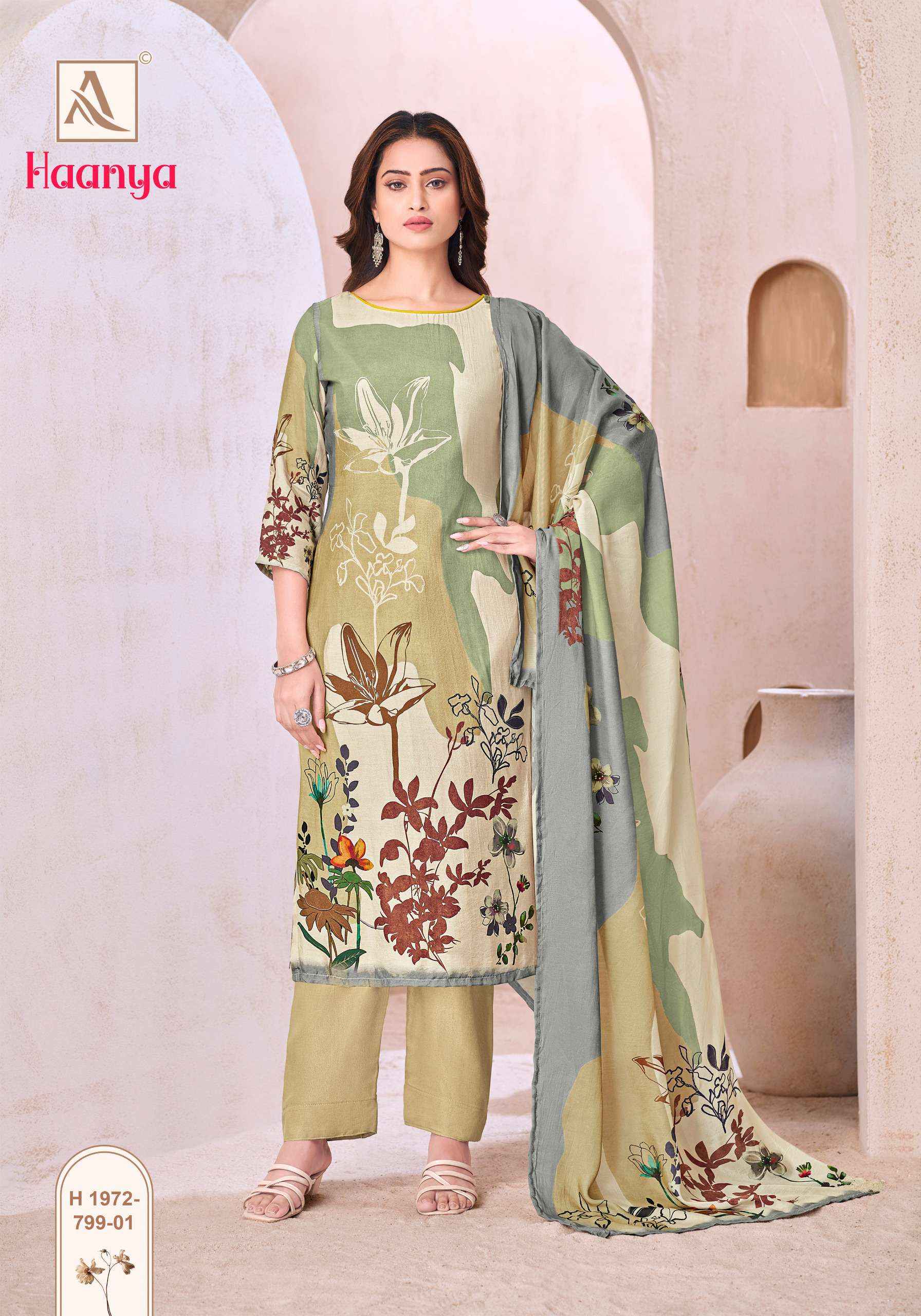 Alok Haanya Muslin Dress Material 4 pcs Catalogue