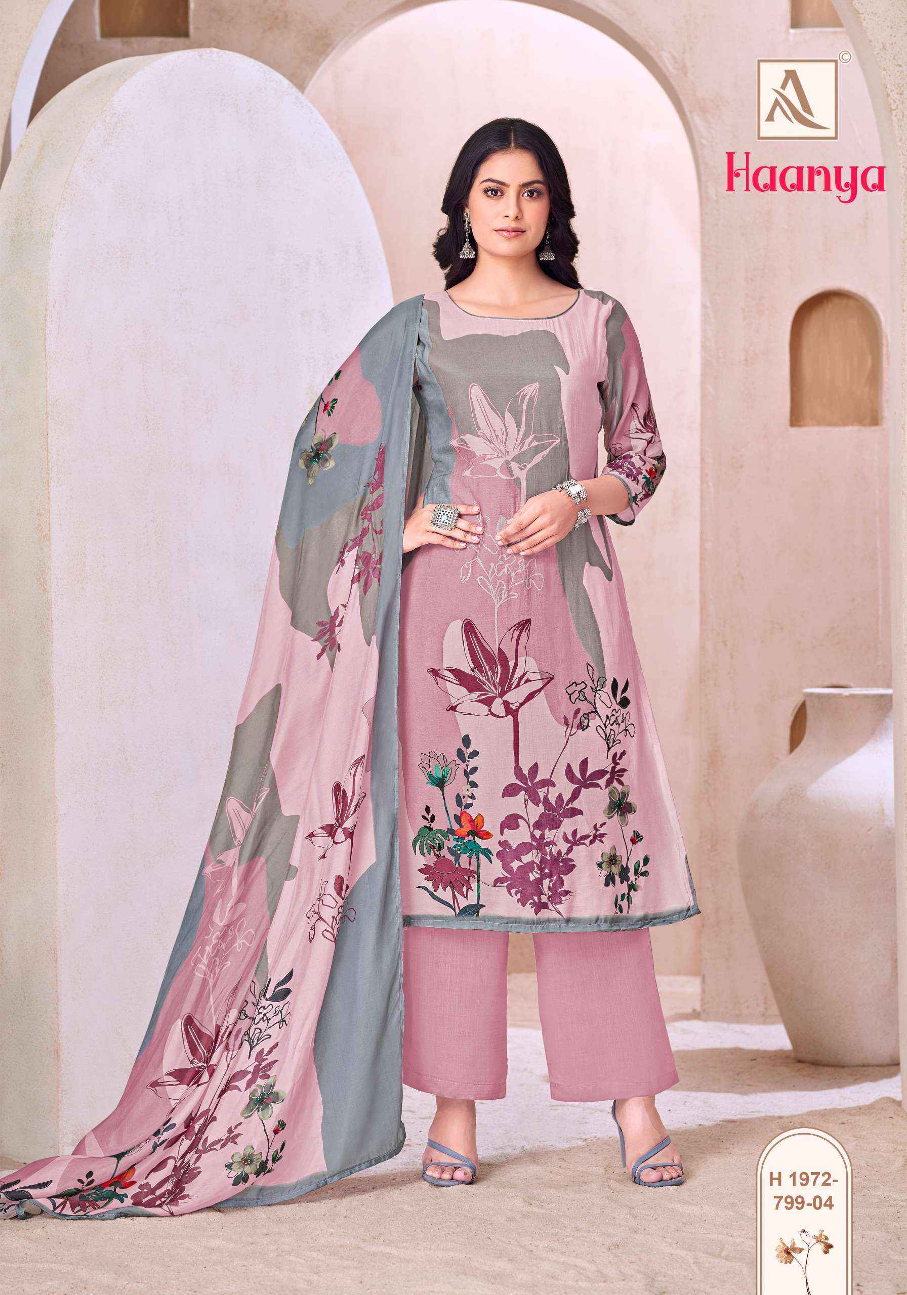 Alok Haanya Muslin Dress Material 4 pcs Catalogue
