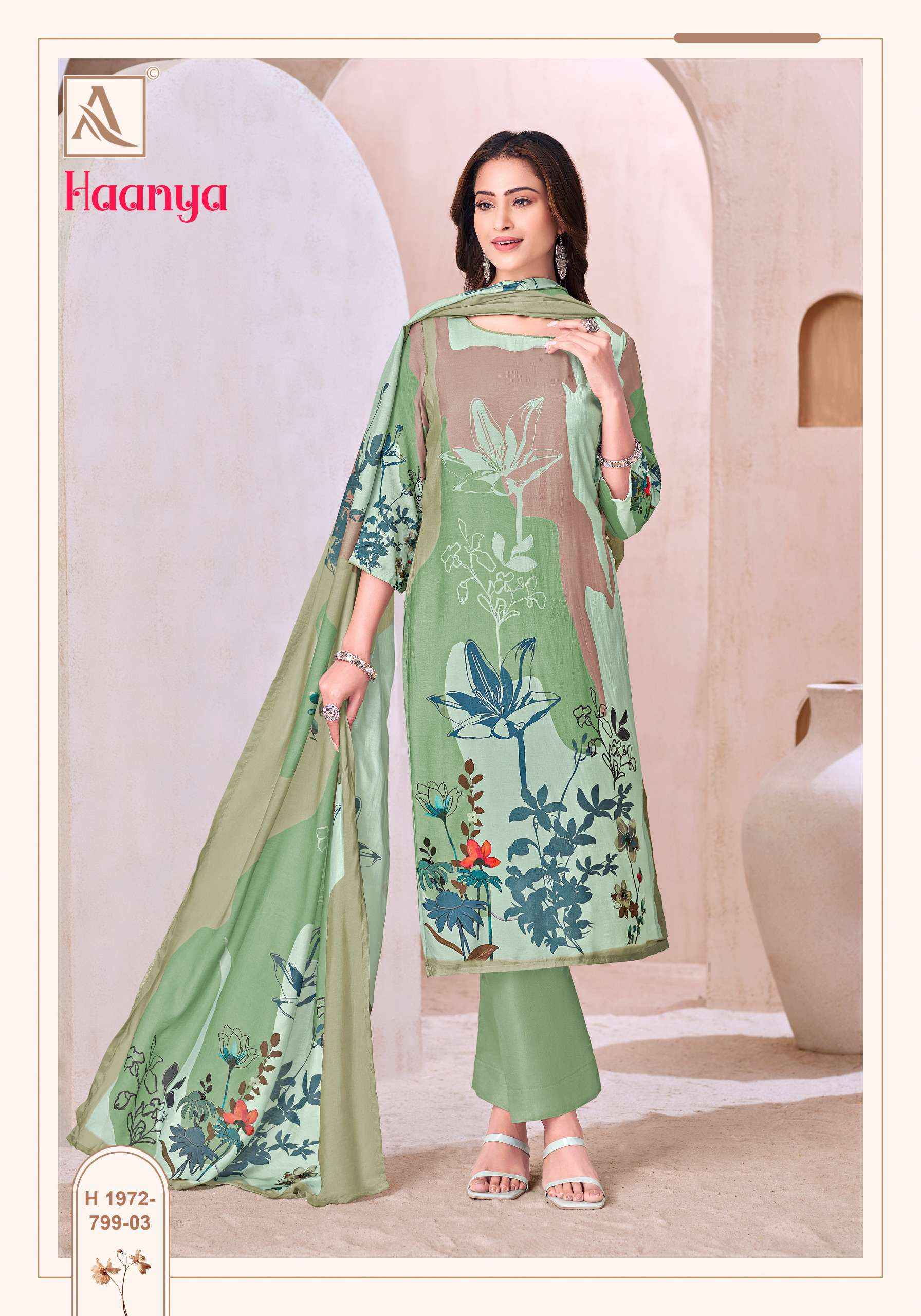 Alok Haanya Muslin Dress Material 4 pcs Catalogue
