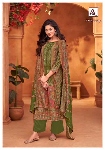Alok Rang Rasiya Modal Dress Material 6 pcs Catalogue