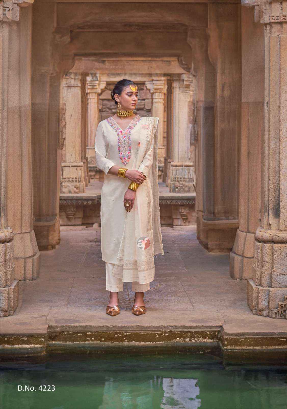 Anju Fabrics Chandani Vol 4 Cotton Kurti Combo 6 pcs Catalogue