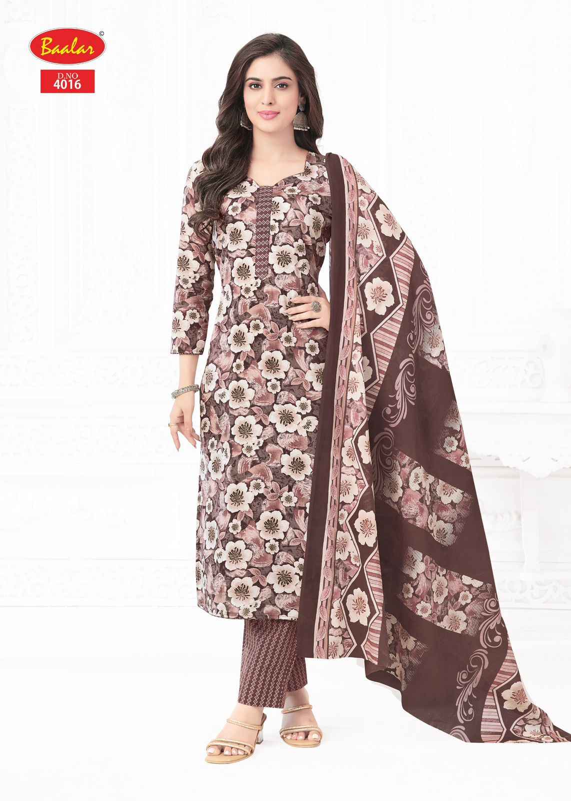 Baalar Pashmina Vol 4 Lawn Cotton Dress Material 10 pcs Catalogue