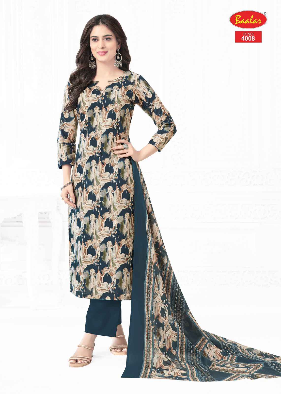 Baalar Pashmina Vol 4 Lawn Cotton Dress Material 10 pcs Catalogue