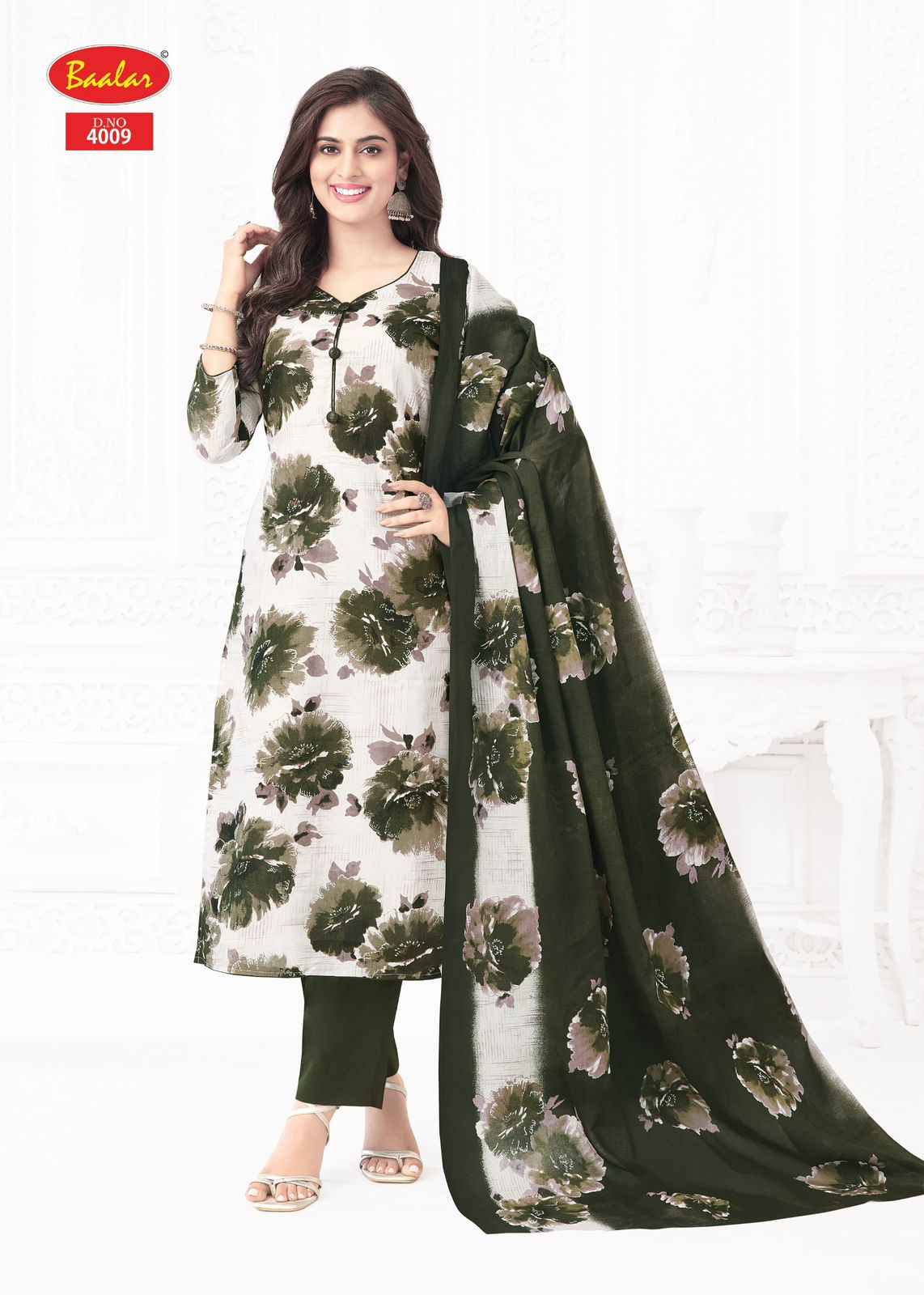 Baalar Pashmina Vol 4 Lawn Cotton Dress Material 10 pcs Catalogue
