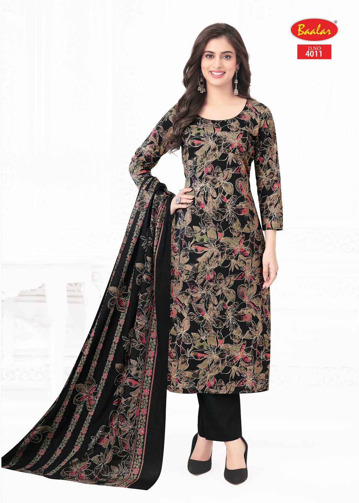 Baalar Pashmina Vol 4 Lawn Cotton Dress Material 10 pcs Catalogue