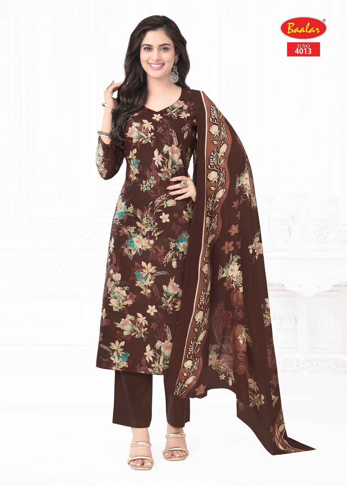 Baalar Pashmina Vol 4 Lawn Cotton Dress Material 10 pcs Catalogue