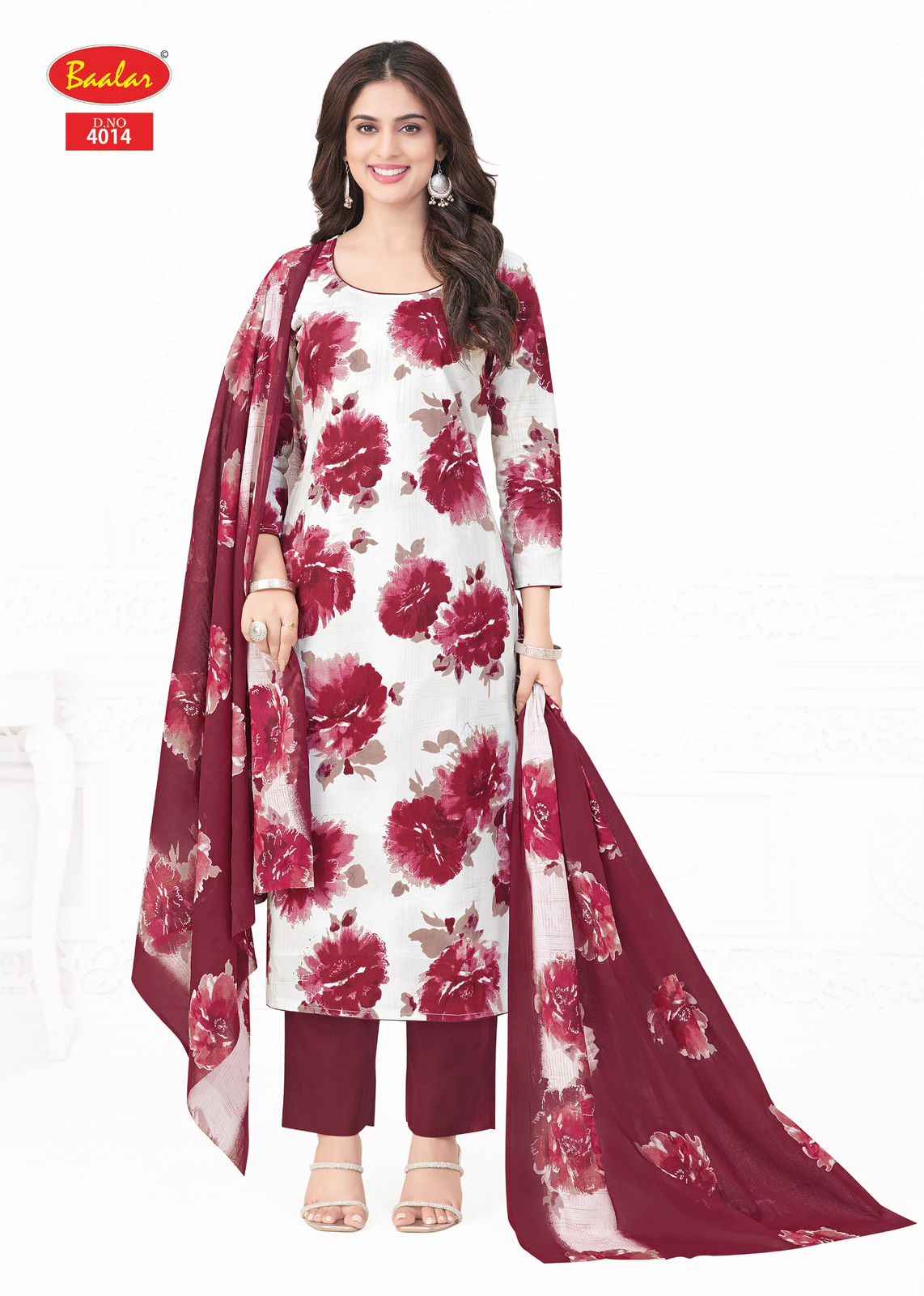 Baalar Pashmina Vol 4 Lawn Cotton Dress Material 10 pcs Catalogue