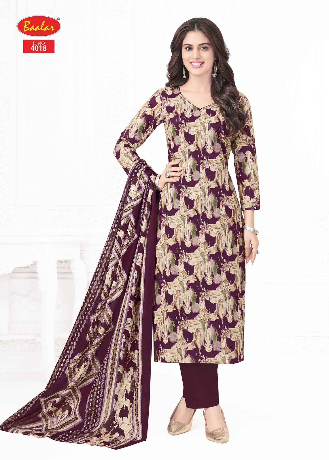 Baalar Pashmina Vol 4 Lawn Cotton Dress Material 10 pcs Catalogue
