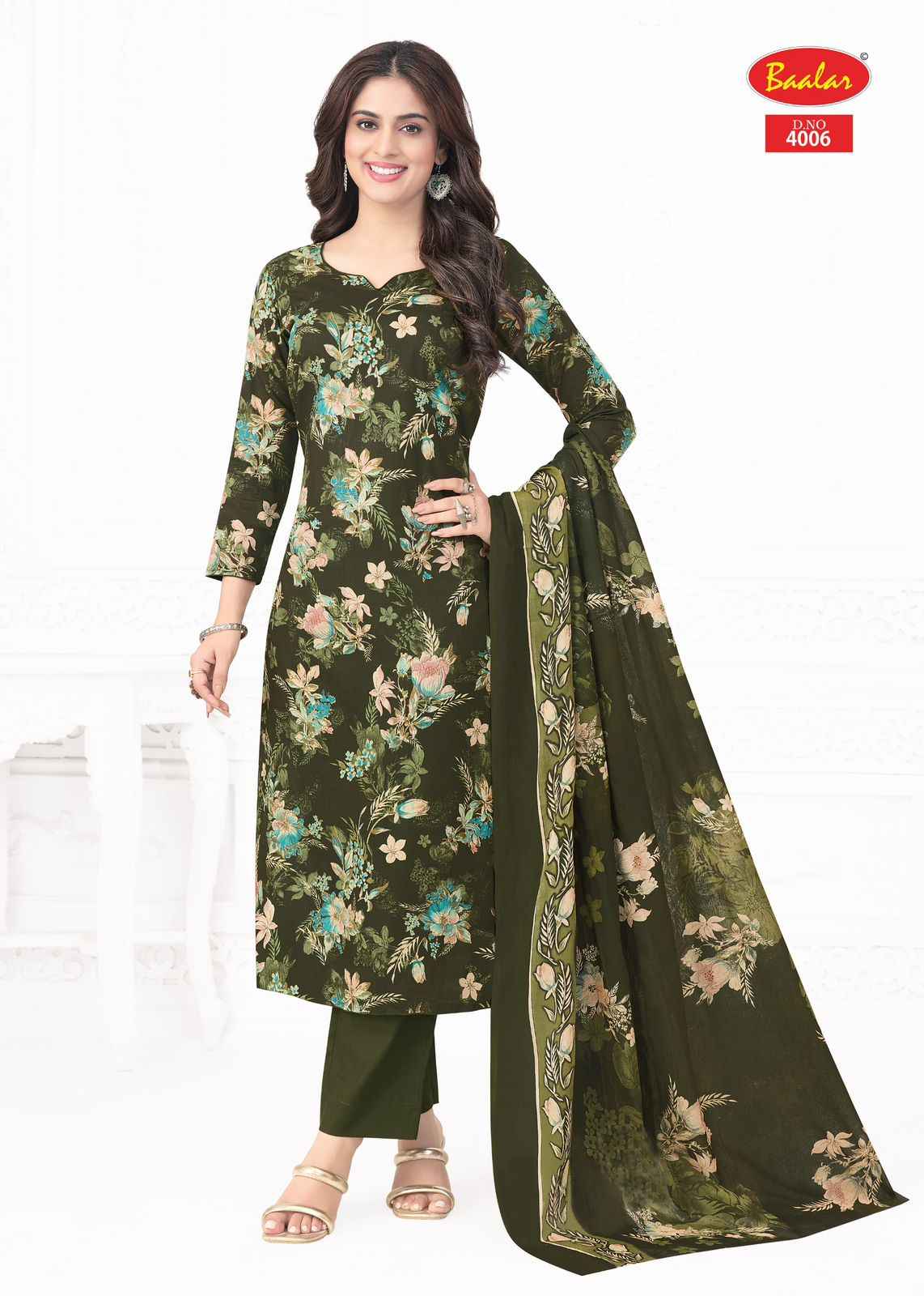 Baalar Pashmina Vol 4 Lawn Cotton Dress Material 10 pcs Catalogue