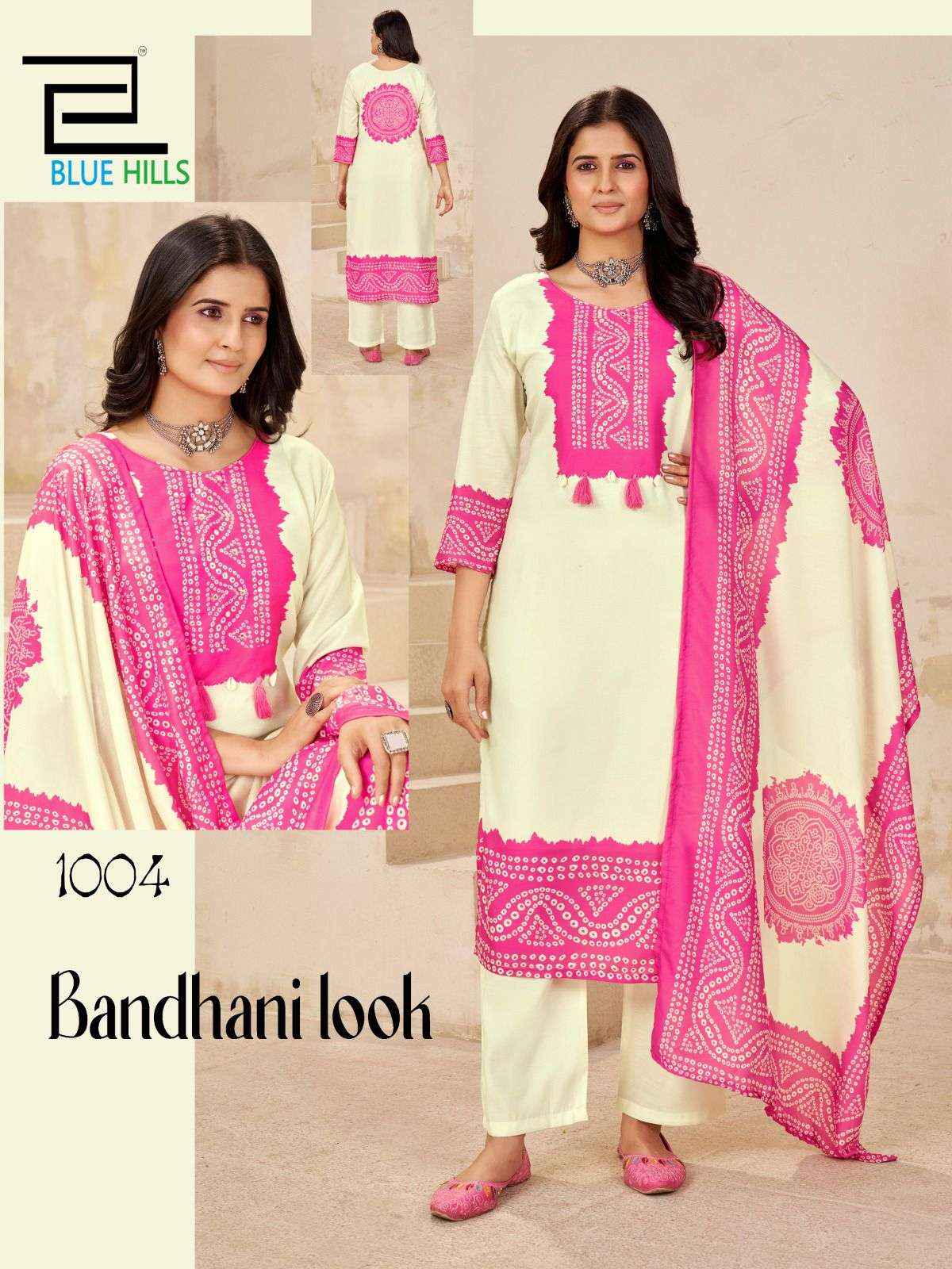 Blue Hills Bhandani Look Muslin Kurti Combo 4 pcs Catalogue