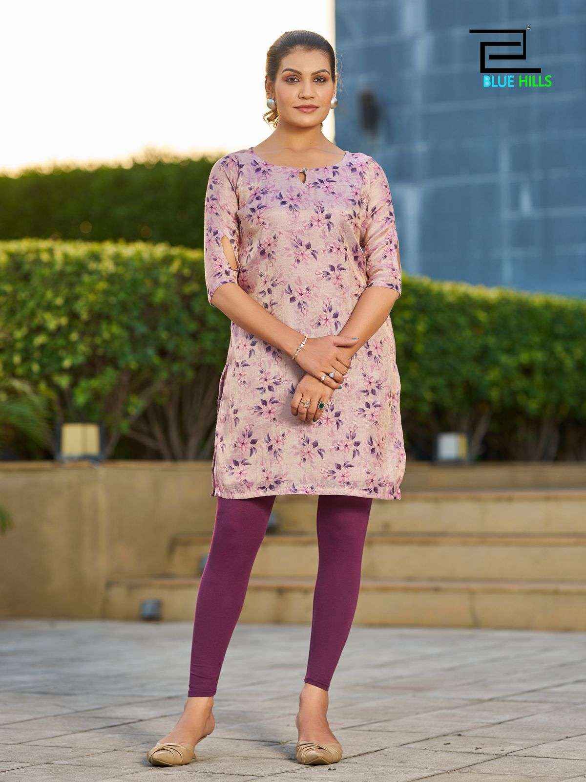 Blue Hills Rashmika Simer Silk Kurti 10 pcs Catalogue