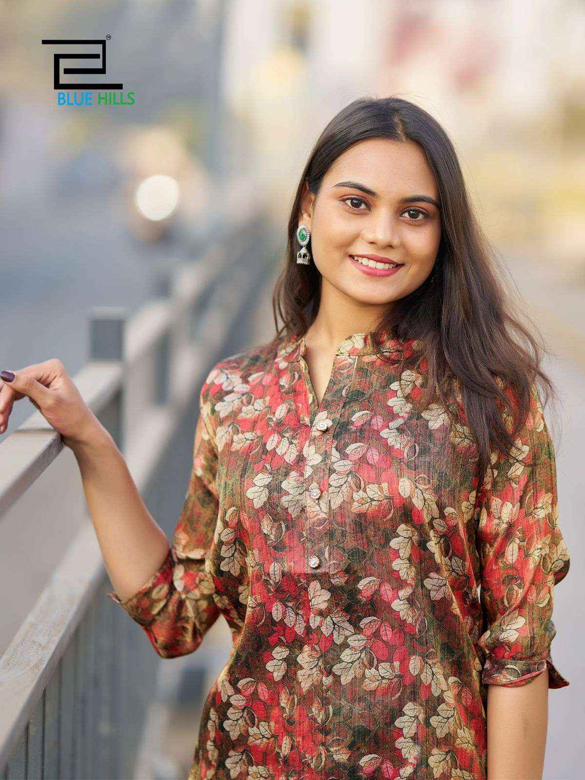 Blue Hills Rashmika Simer Silk Kurti 10 pcs Catalogue