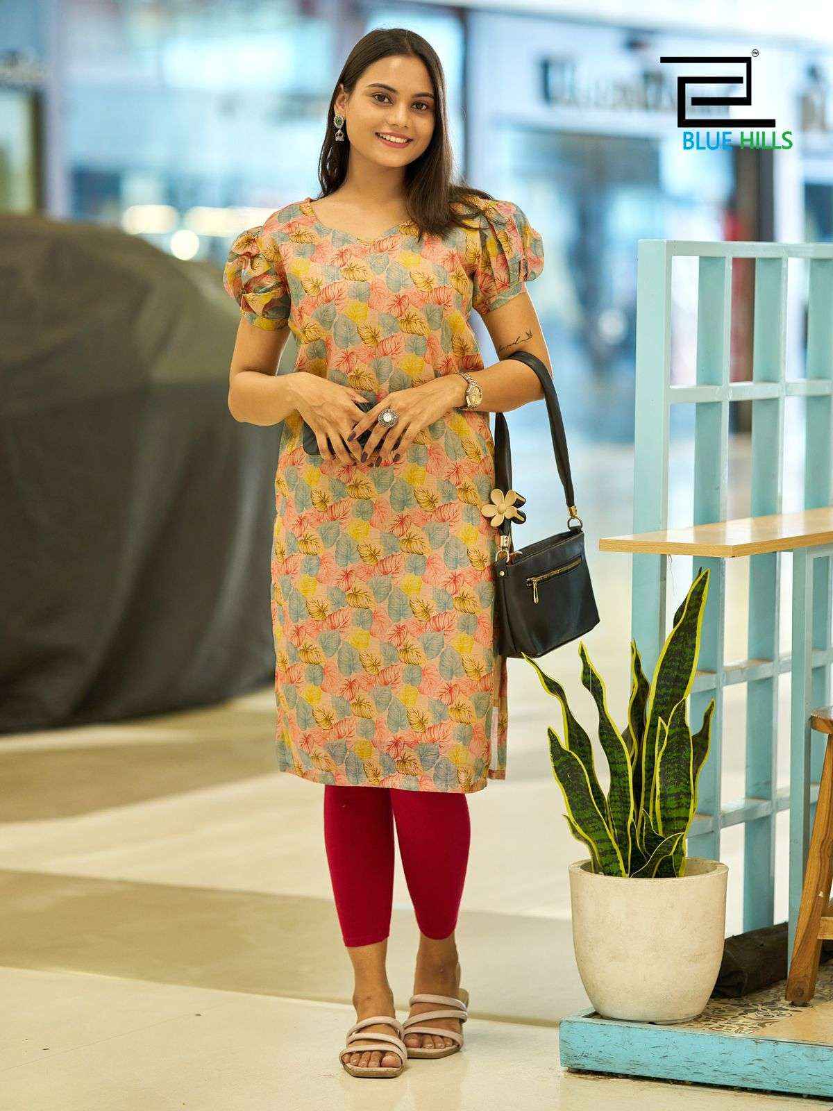 Blue Hills Rashmika Simer Silk Kurti 10 pcs Catalogue