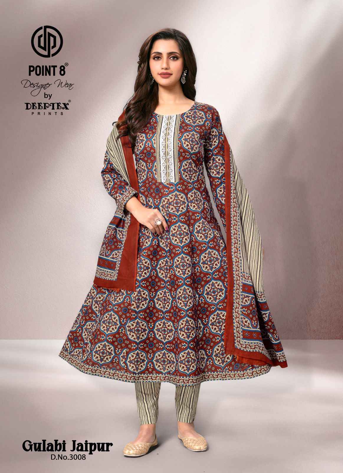Deeptex Gulabi Jaipur Vol 3 Readymade Cotton Dress 8 pcs Catalogue
