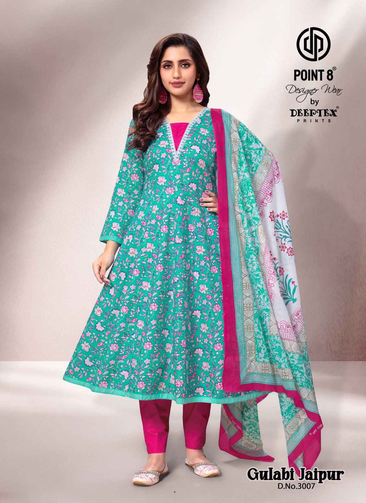Deeptex Gulabi Jaipur Vol 3 Readymade Cotton Dress 8 pcs Catalogue