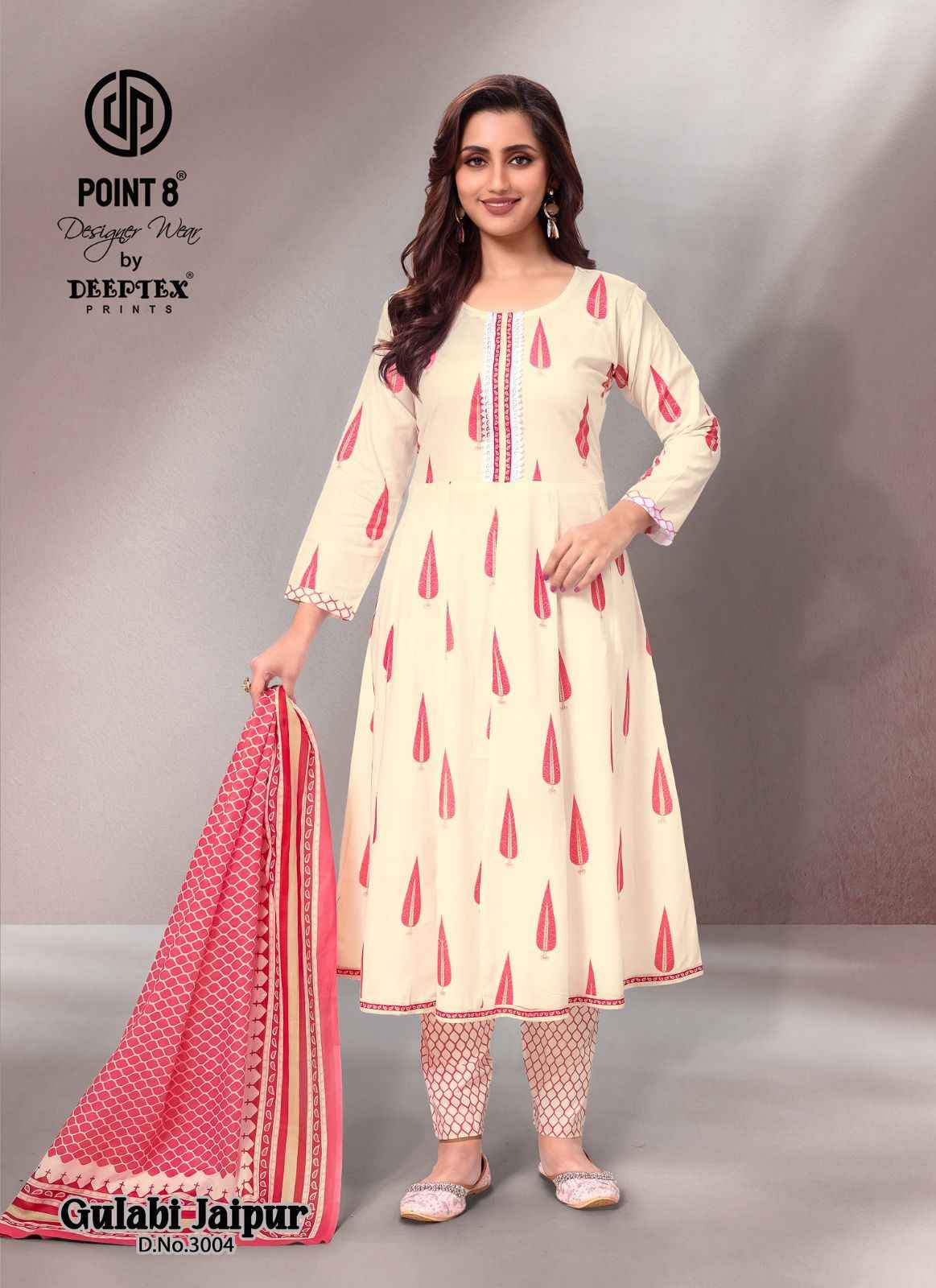 Deeptex Gulabi Jaipur Vol 3 Readymade Cotton Dress 8 pcs Catalogue