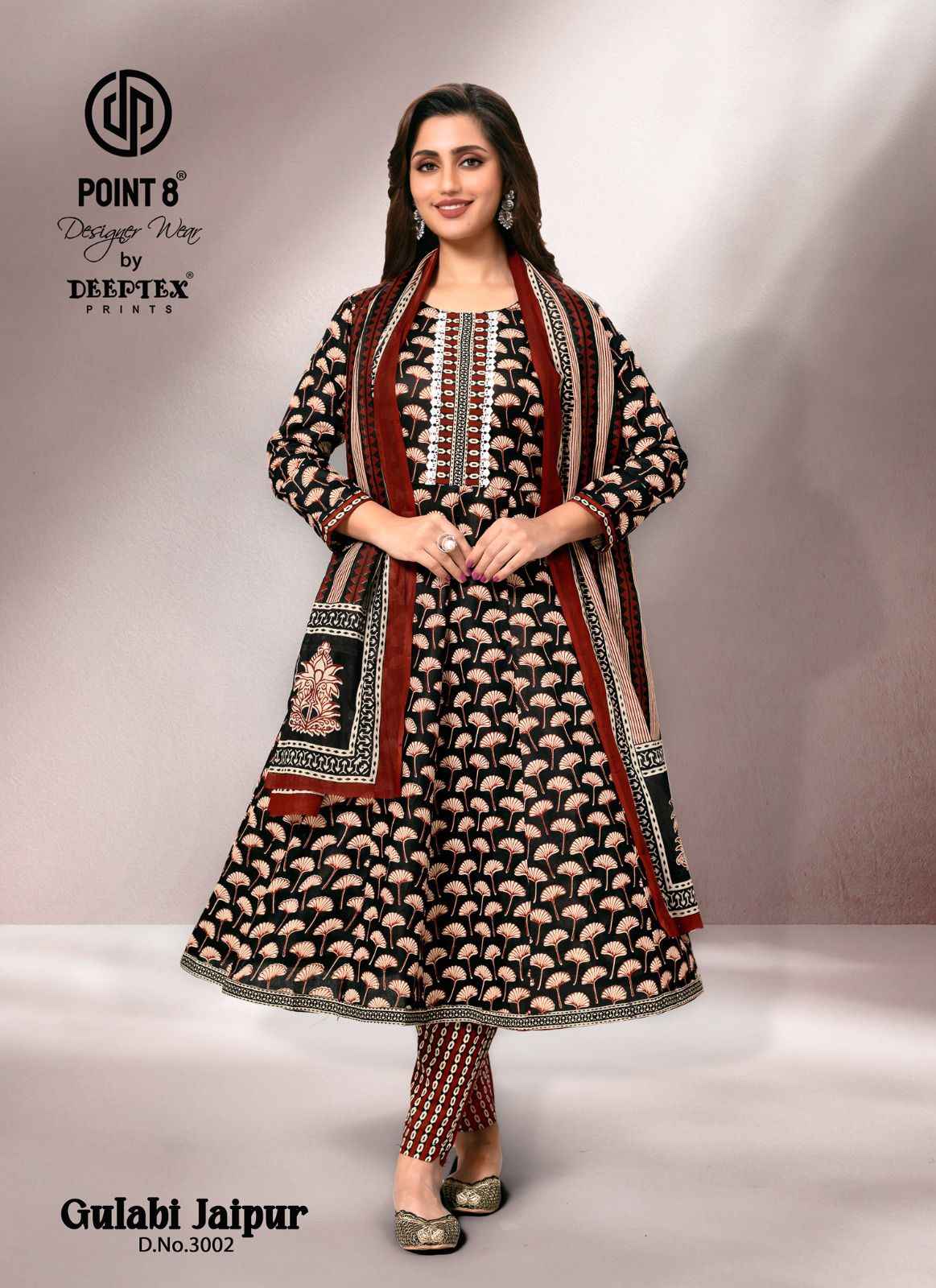 Deeptex Gulabi Jaipur Vol 3 Readymade Cotton Dress 8 pcs Catalogue