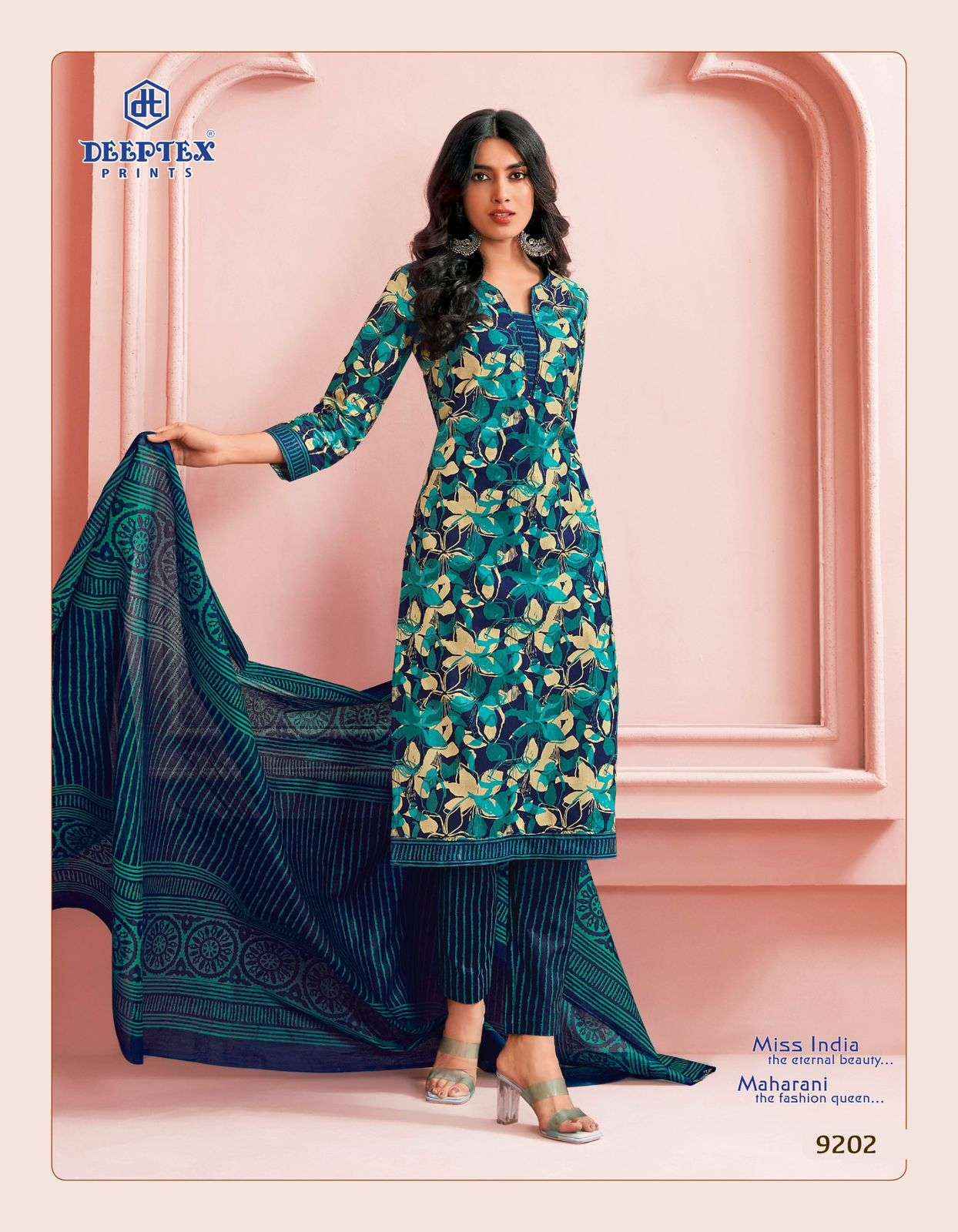Deeptex Miss India Vol 92 Cotton Dress Material 16 pcs Catalogue