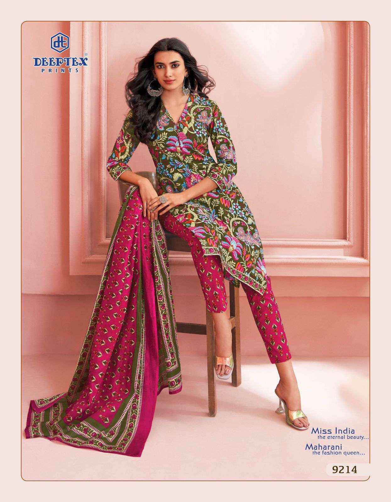 Deeptex Miss India Vol 92 Cotton Dress Material 16 pcs Catalogue