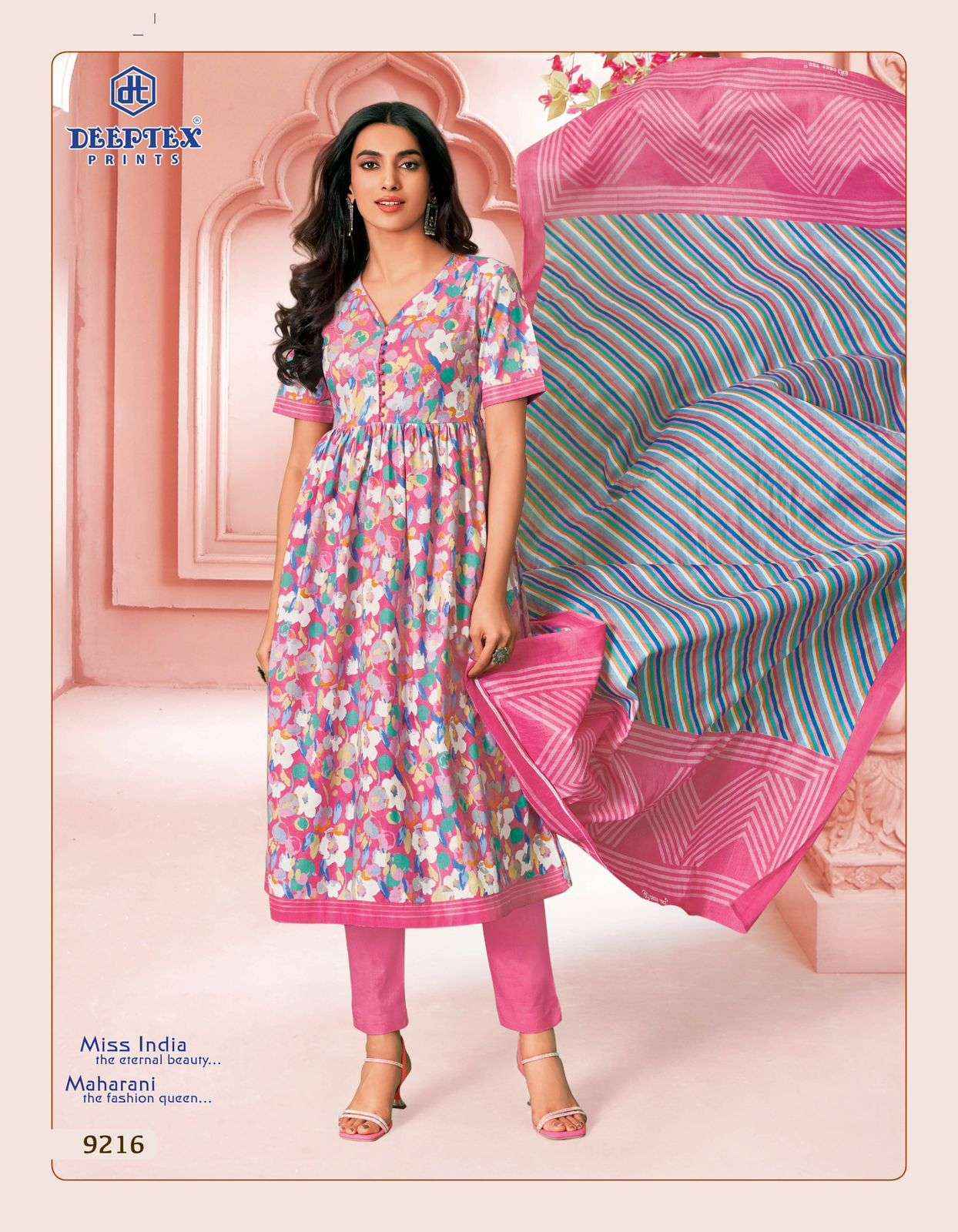 Deeptex Miss India Vol 92 Cotton Dress Material 16 pcs Catalogue