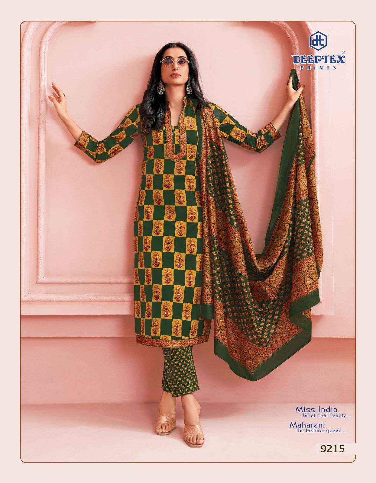 Deeptex Miss India Vol 92 Cotton Dress Material 16 pcs Catalogue