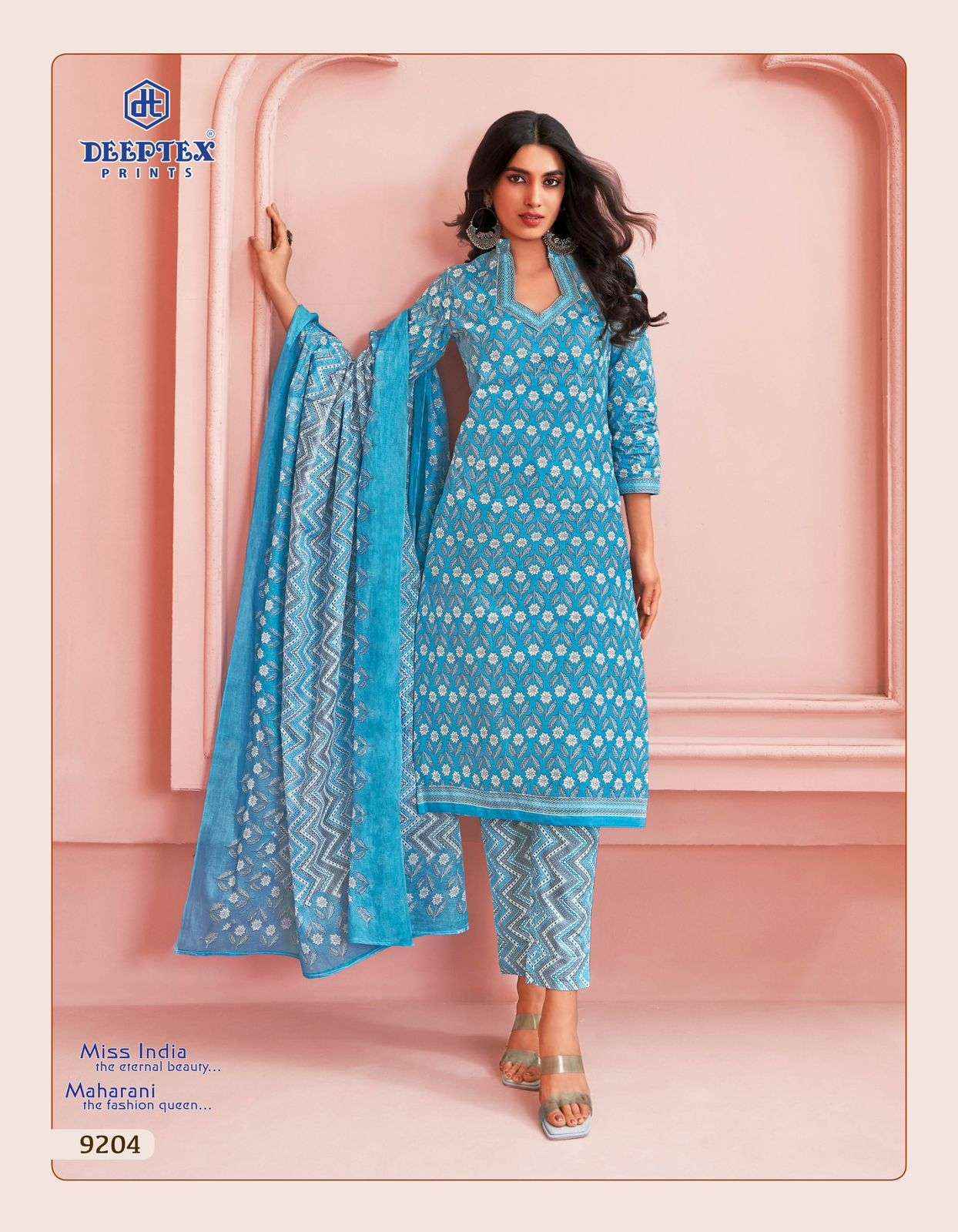 Deeptex Miss India Vol 92 Cotton Dress Material 16 pcs Catalogue