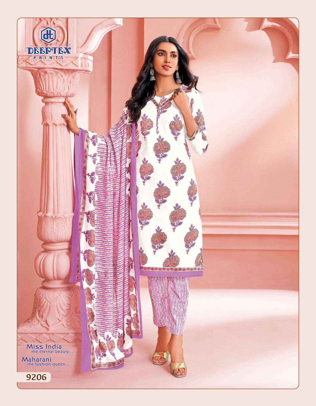 Deeptex Miss India Vol 92 Cotton Dress Material 16 pcs Catalogue