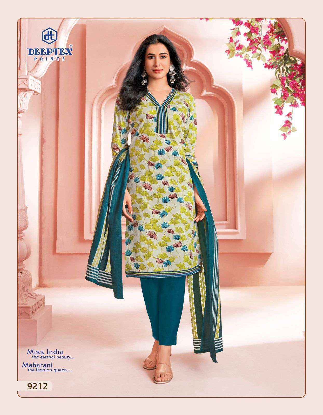 Deeptex Miss India Vol 92 Cotton Dress Material 16 pcs Catalogue