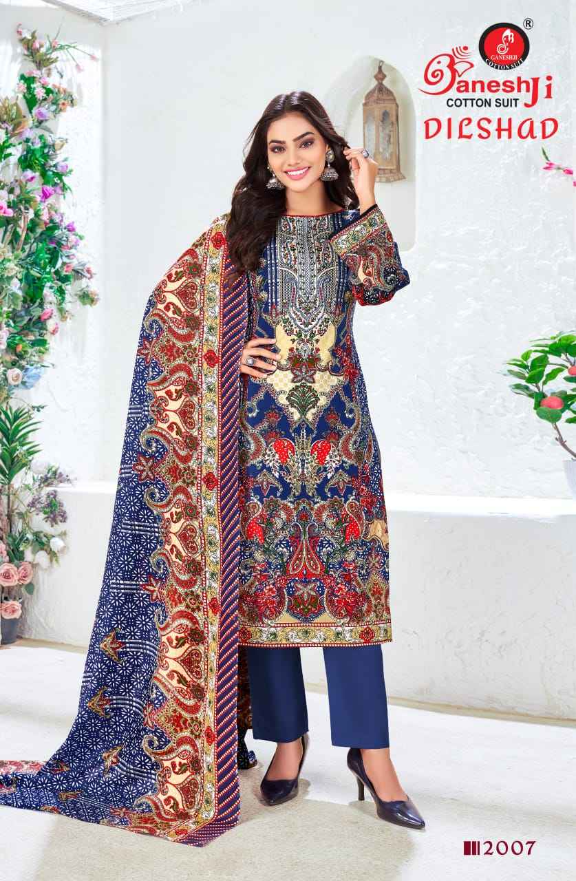 Ganesh Ji Dilshad Vol 2 Soft Cotton Dress Material 8 pcs Catalogue