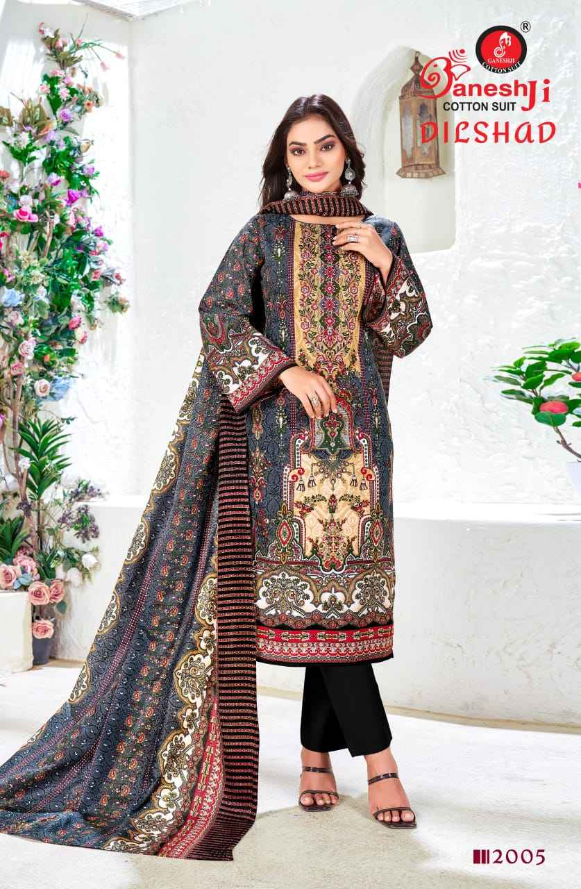 Ganesh Ji Dilshad Vol 2 Soft Cotton Dress Material 8 pcs Catalogue