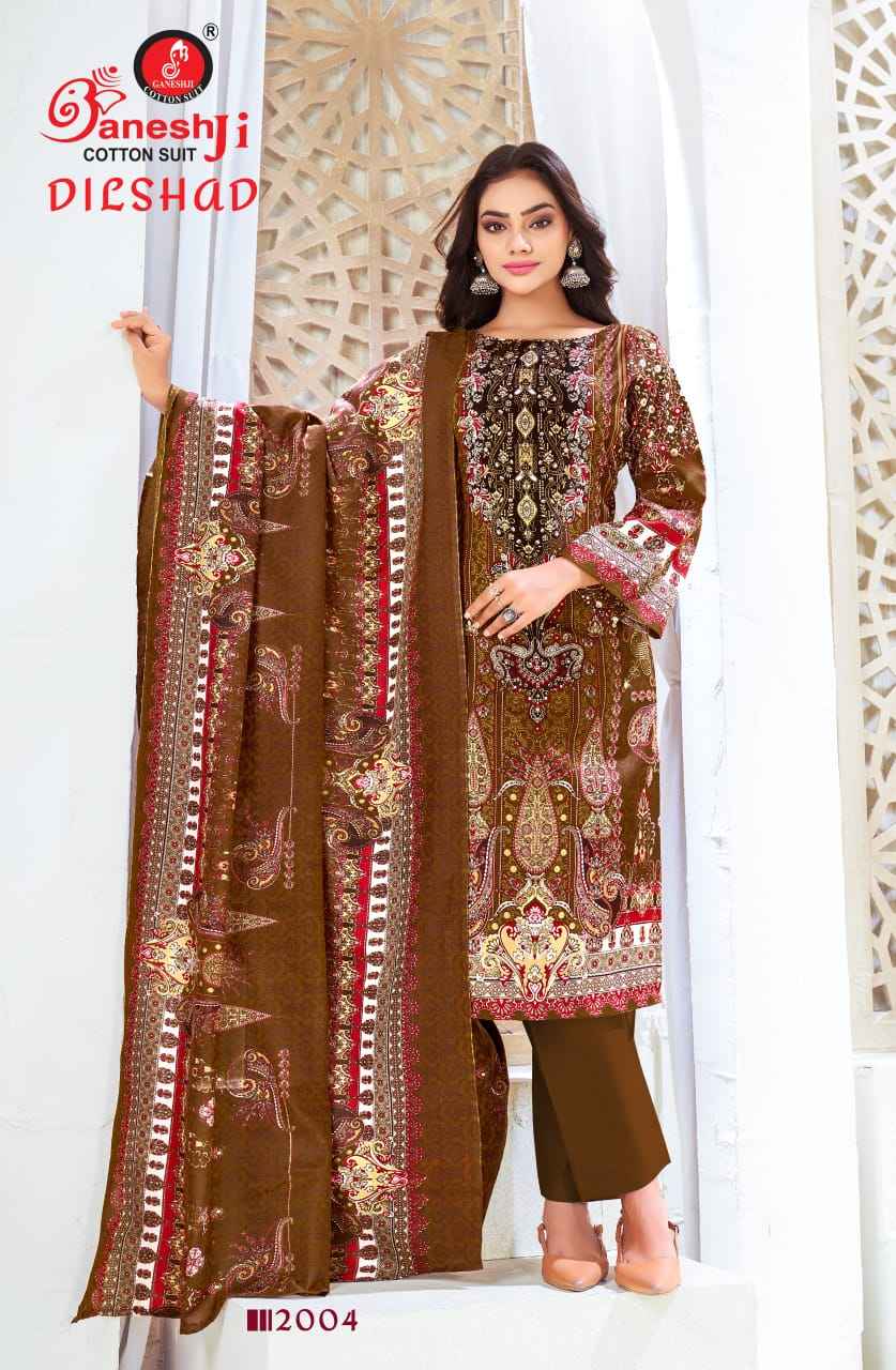 Ganesh Ji Dilshad Vol 2 Soft Cotton Dress Material 8 pcs Catalogue