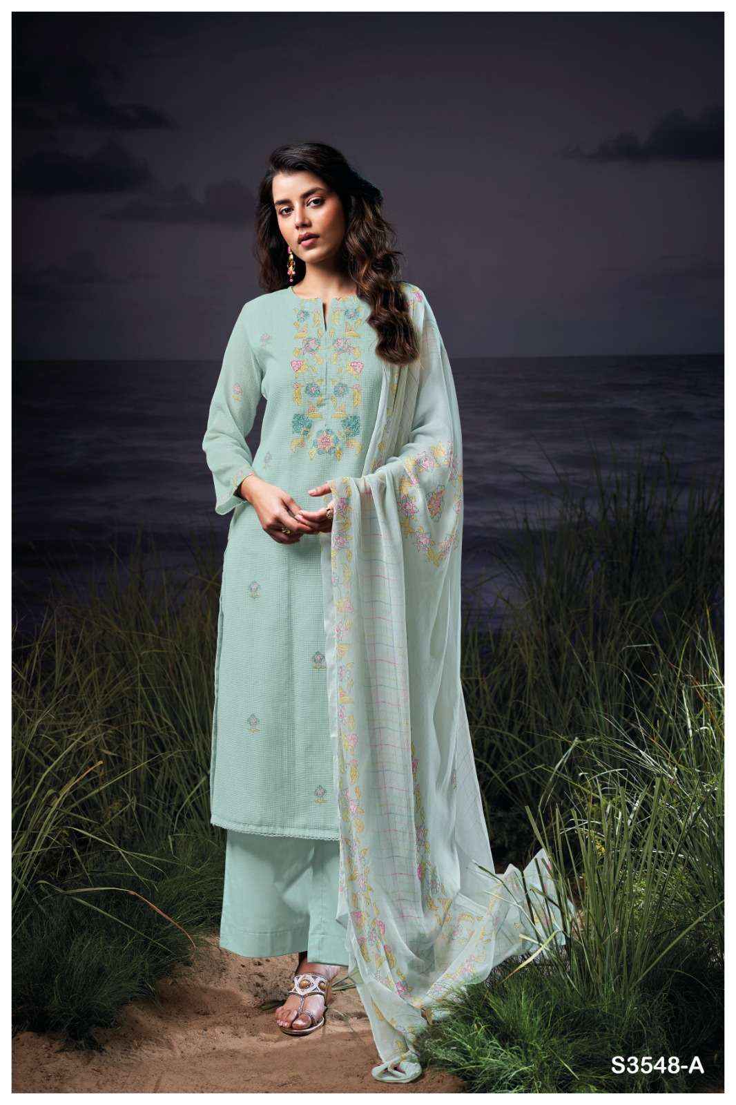 Ganga Breea 3548 Cotton Dress Material 4 pcs Catalogue