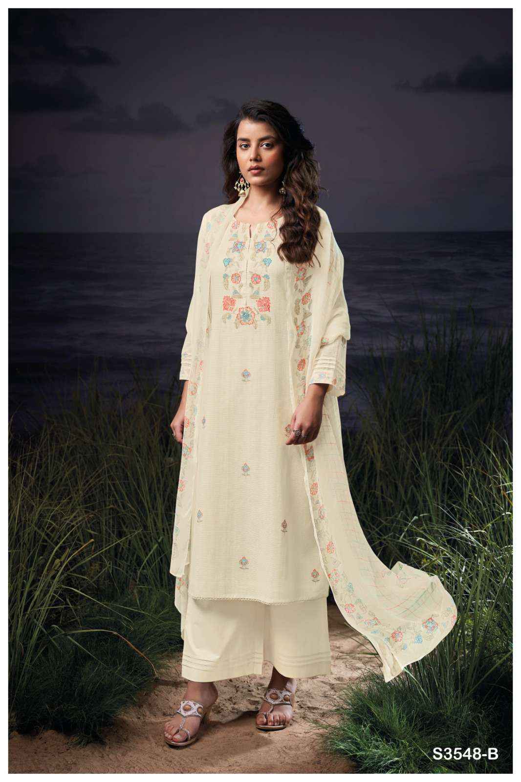 Ganga Breea 3548 Cotton Dress Material 4 pcs Catalogue