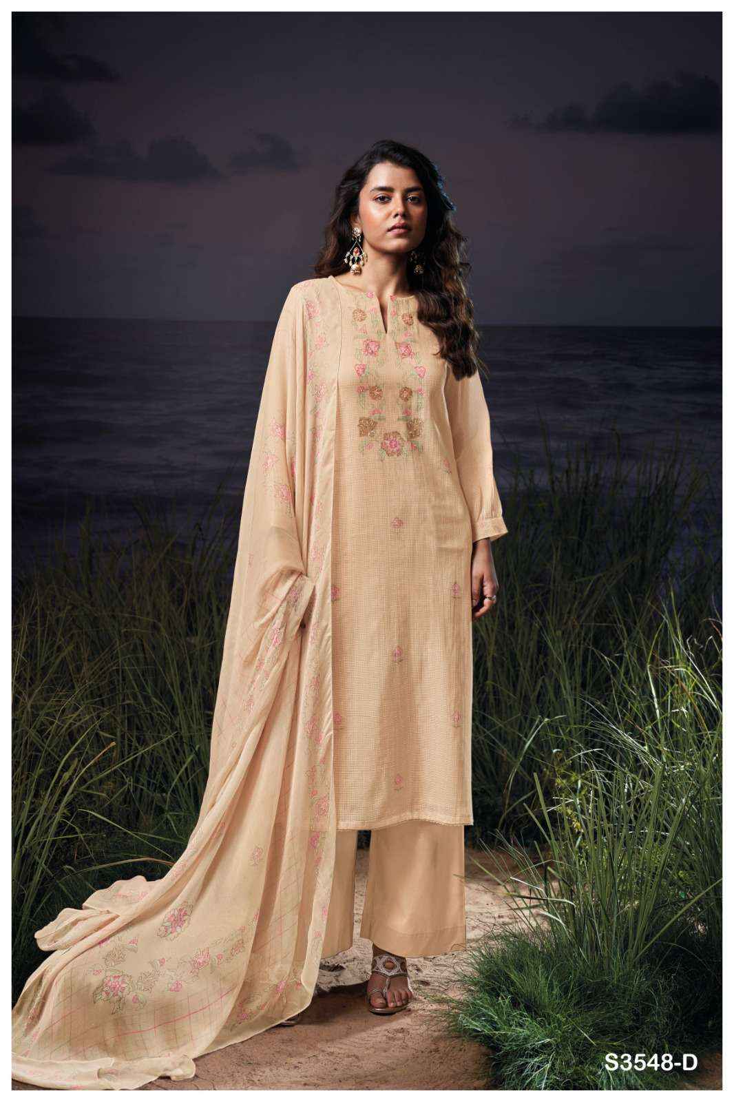 Ganga Breea 3548 Cotton Dress Material 4 pcs Catalogue