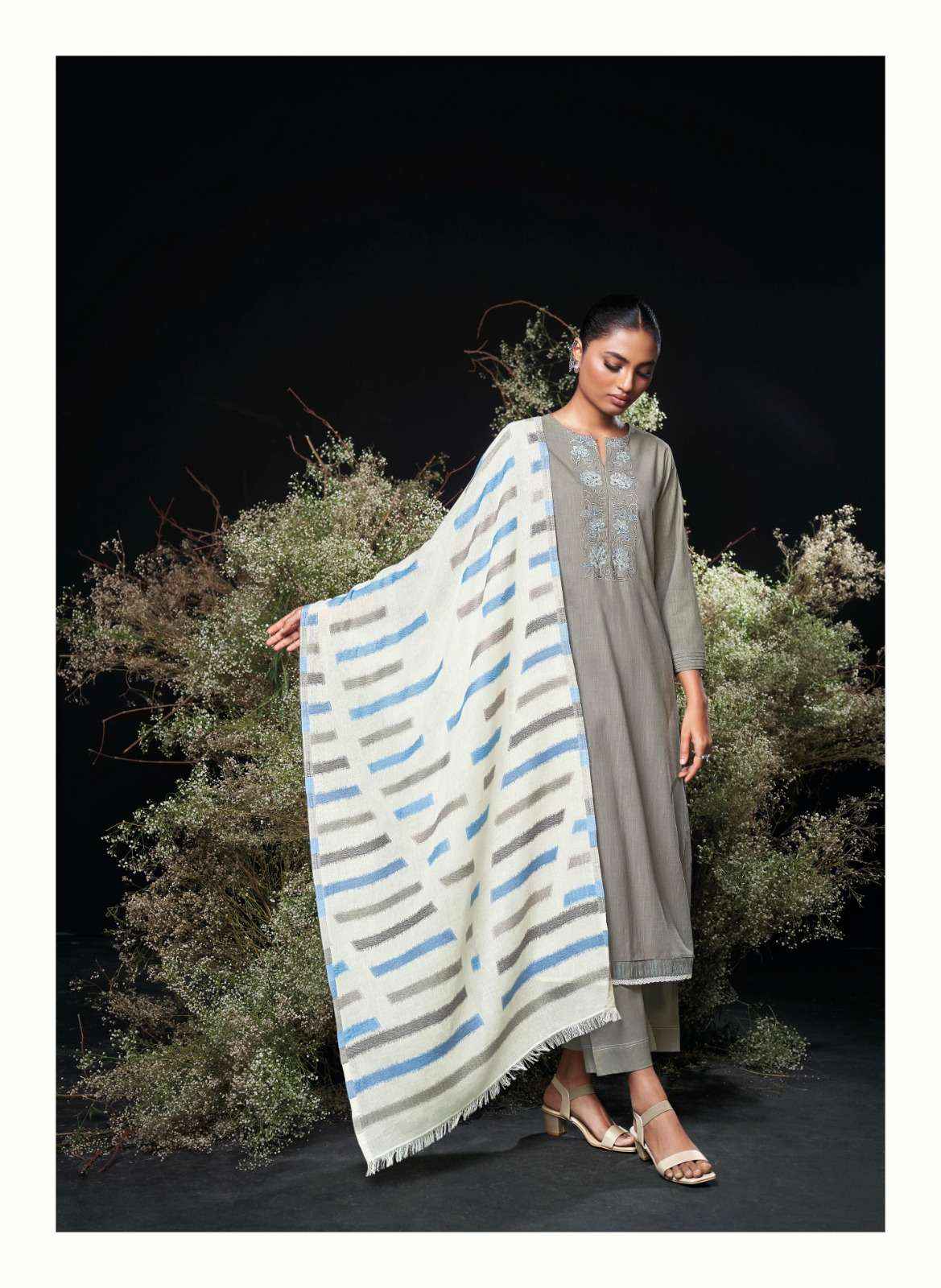 Ganga Charoline Cotton Dress Material 6 pcs Catalogue