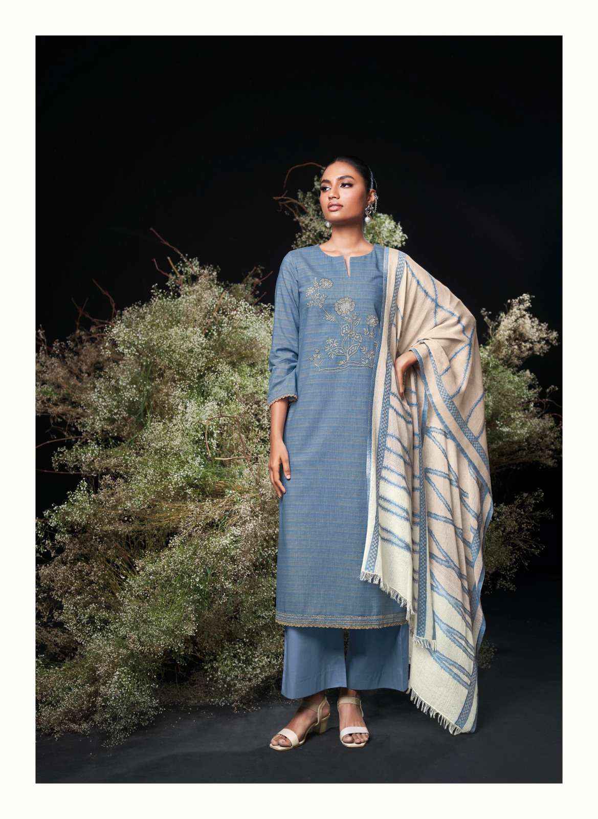 Ganga Charoline Cotton Dress Material 6 pcs Catalogue