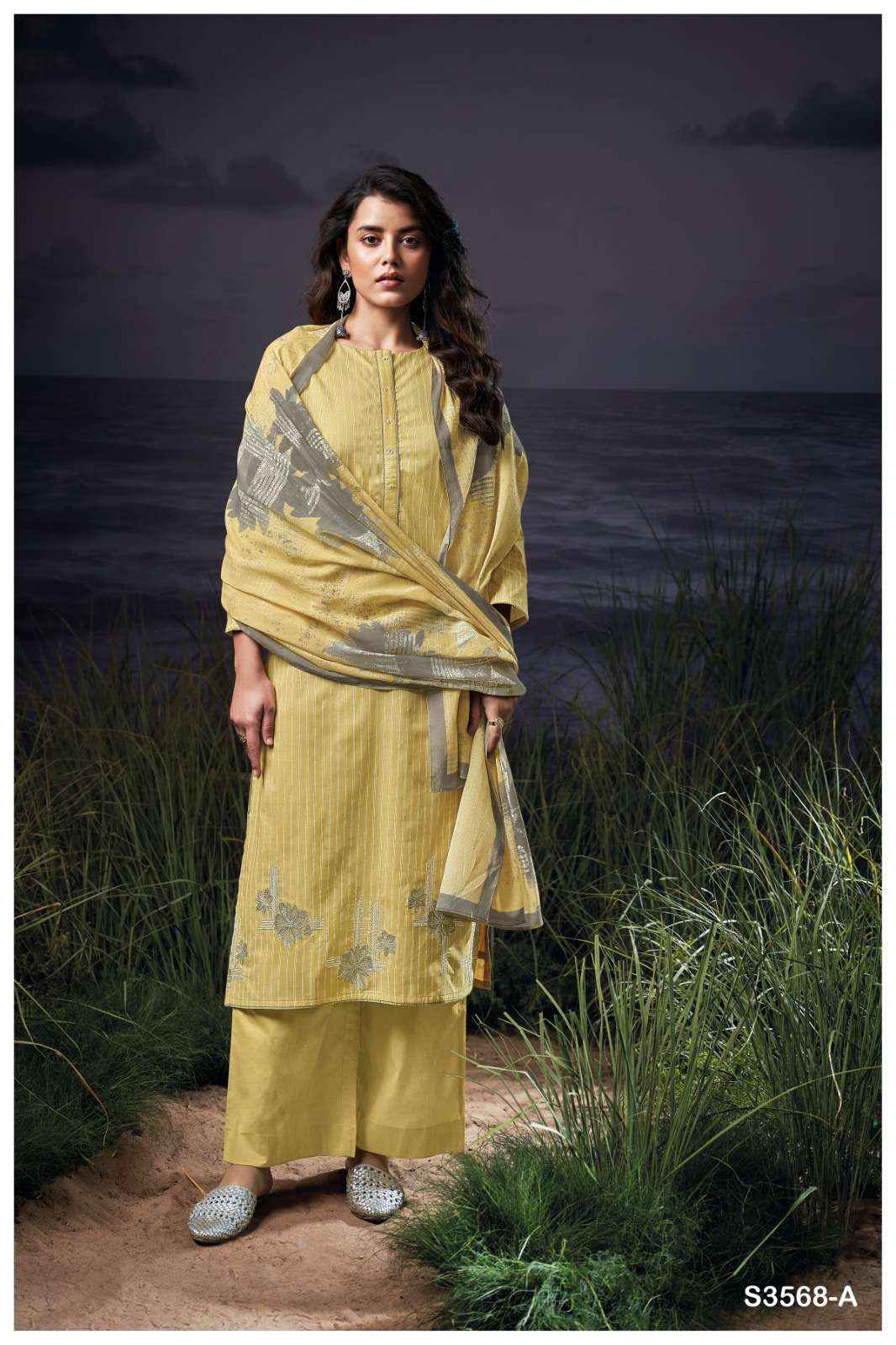 Ganga Hadiya 3568 Cotton Dress Material 4 pcs Catalogue